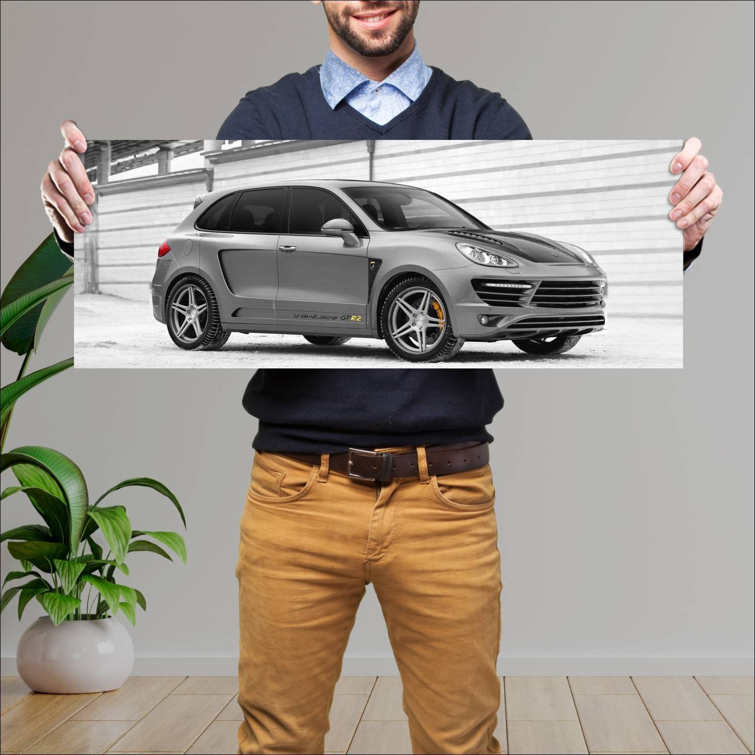 Cuadro grande 30x80cm 2010 topcar vantage gtr 2 11 674 Porsche