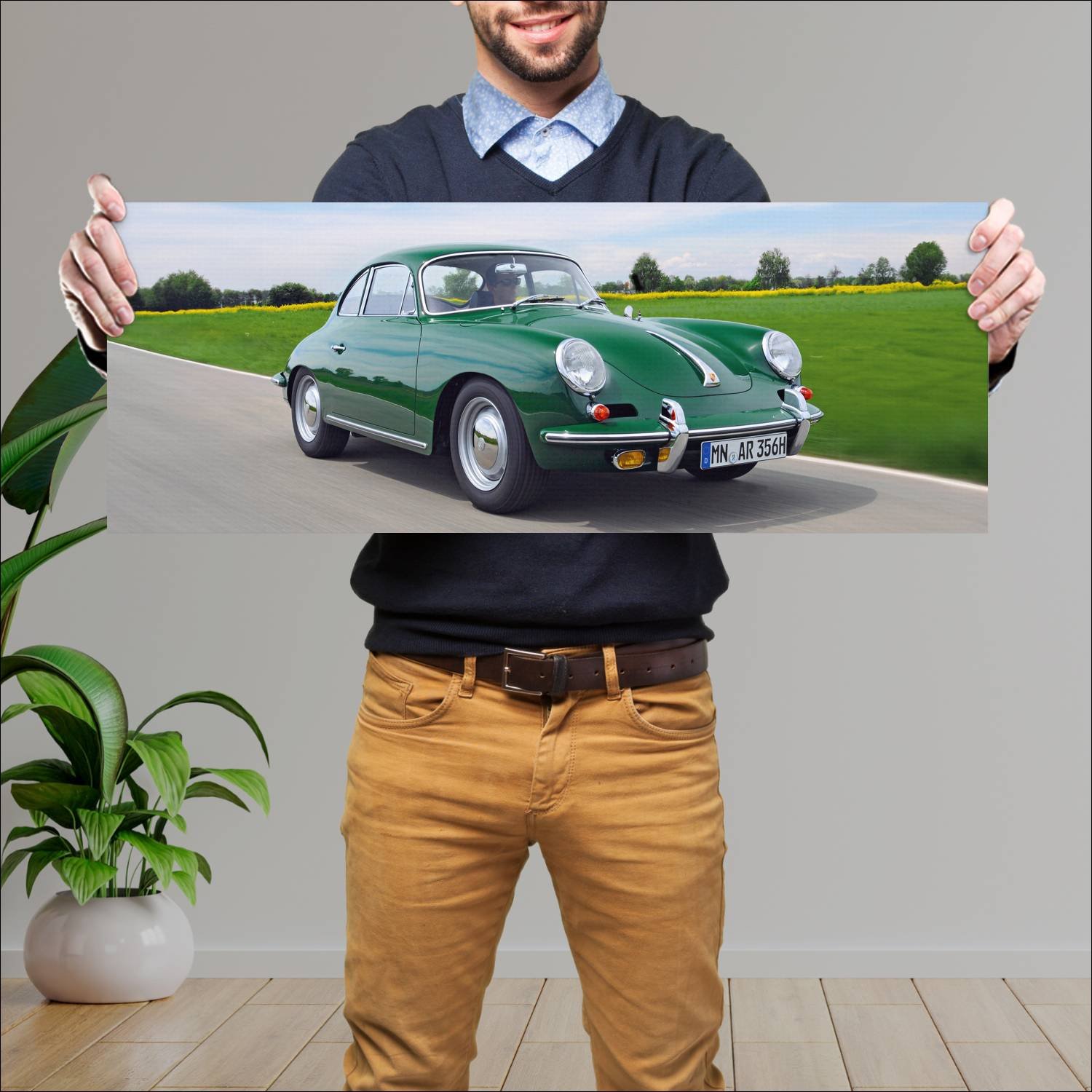 Cuadro grande 30x80cm 2011 ruf r56 11 auto 723 Porsche