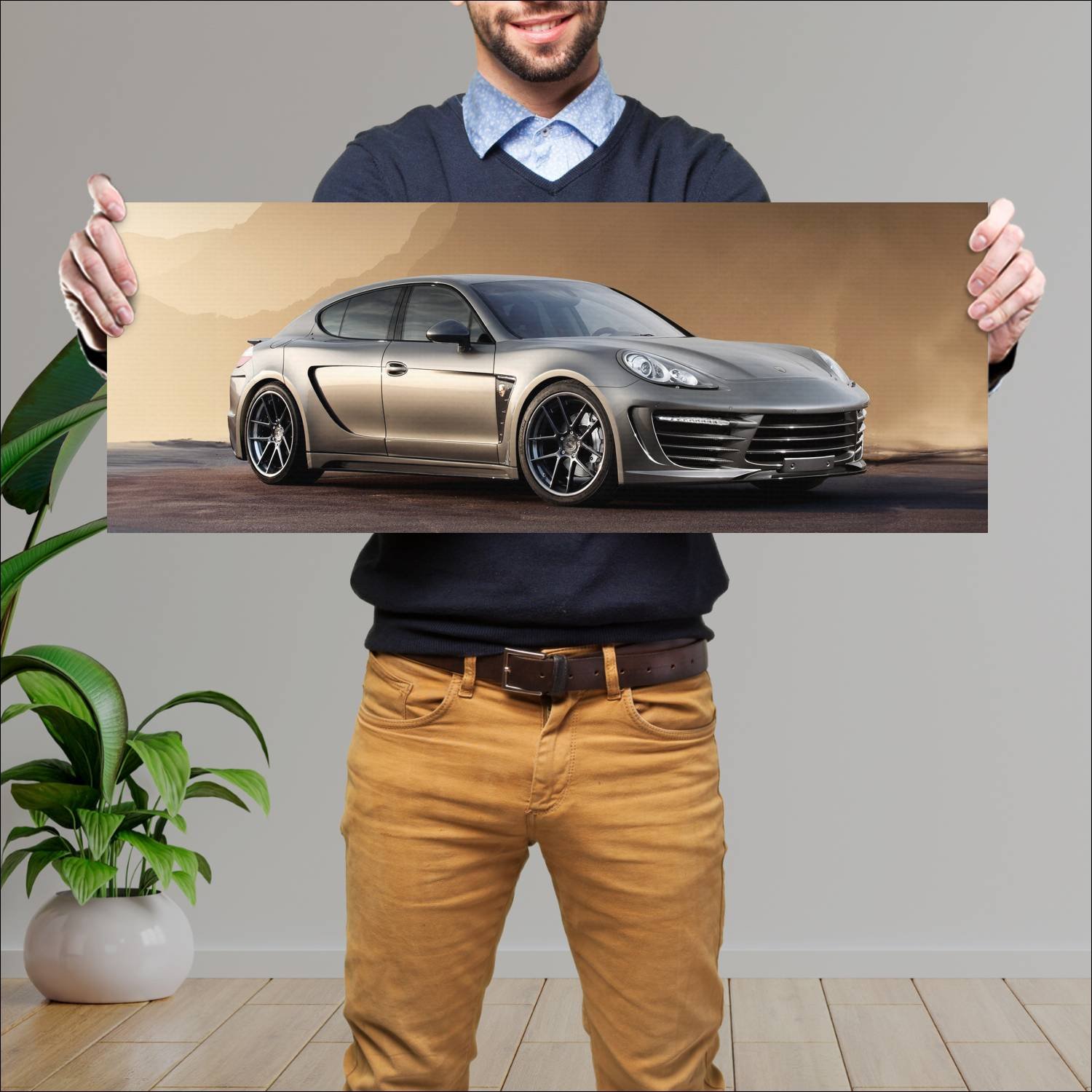 Cuadro grande 30x80cm 2011 topcar stingray gtr 114 728 Porsche