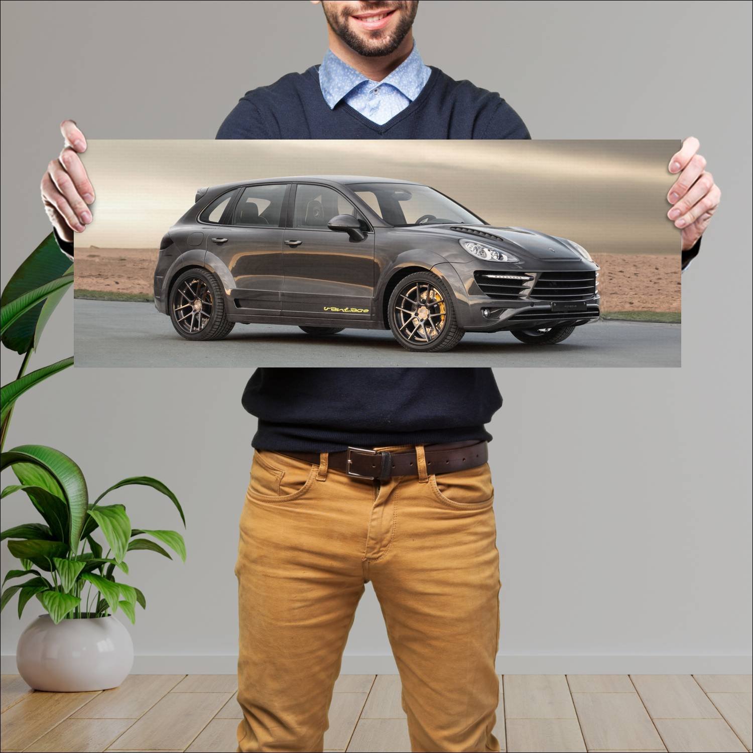 Cuadro grande 30x80cm 2011 topcar vantage 2 carbon 729 Porsche