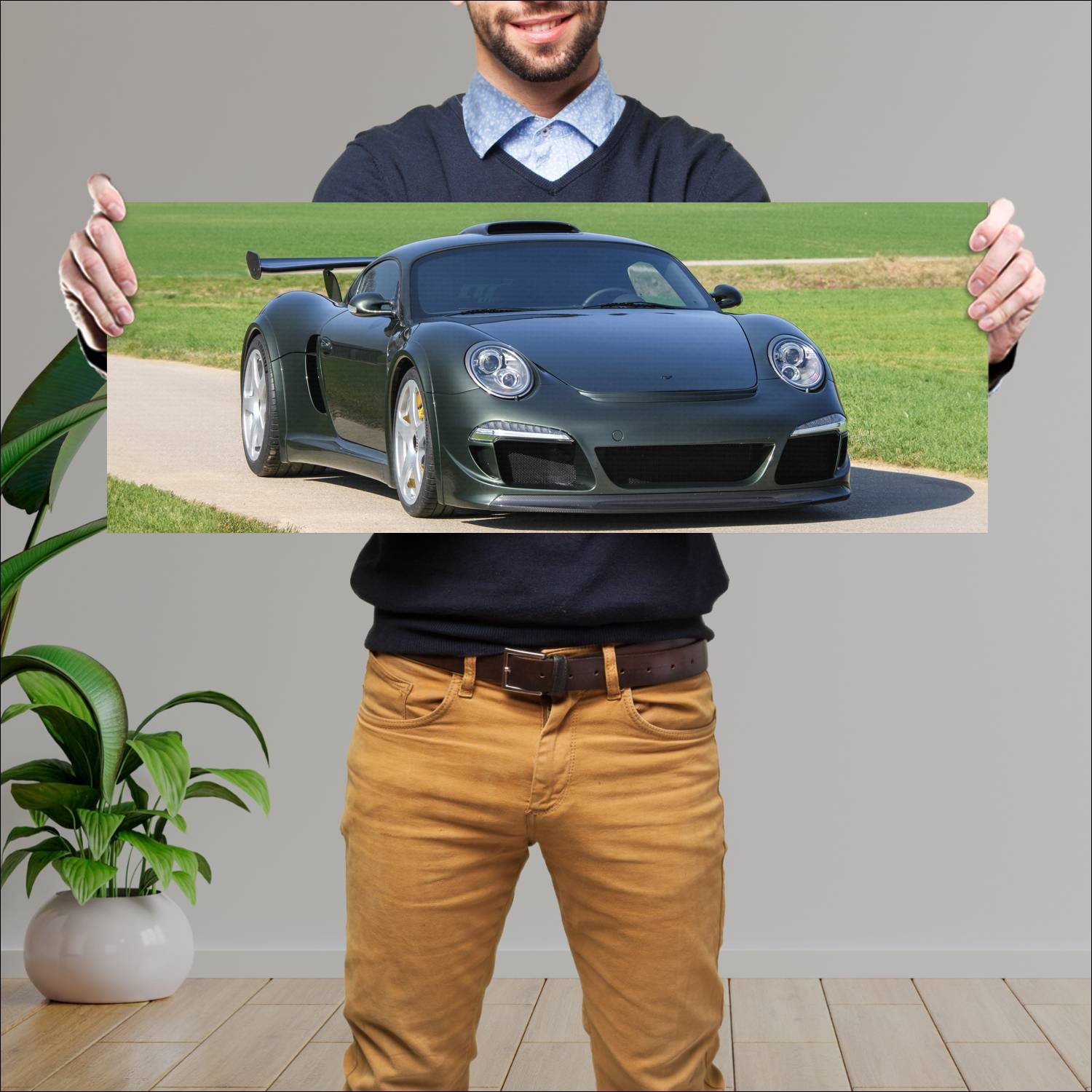 Cuadro grande 30x80cm 2012 ruf ctr3 clubsport Porsche