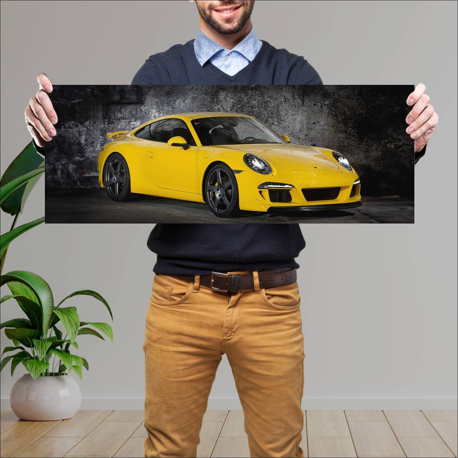 Cuadro grande 30x80cm 2012 ruf rgt 8 auto 772 Porsche