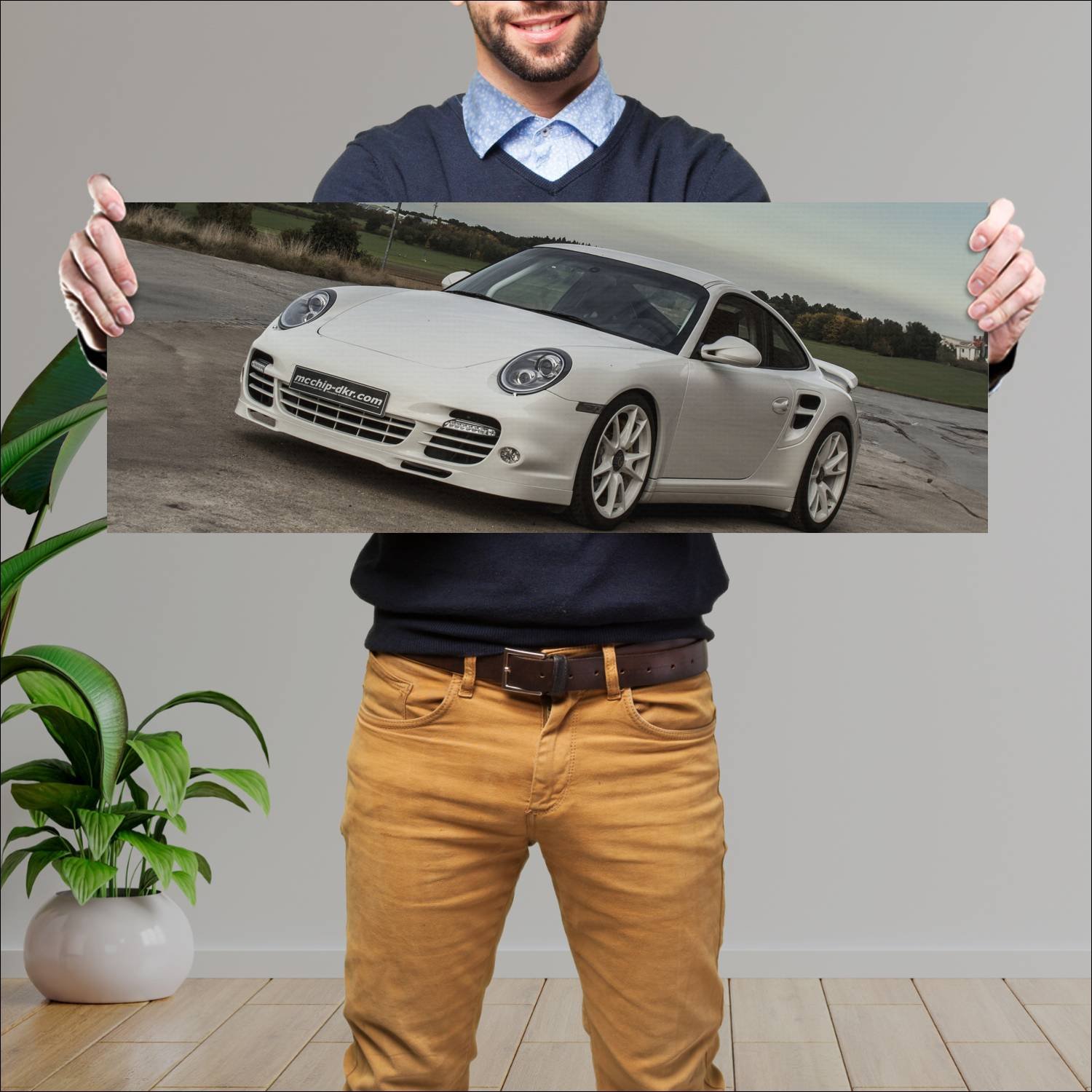 Cuadro grande 30x80cm 2013 porsche 911 turbo s by 793 Porsche