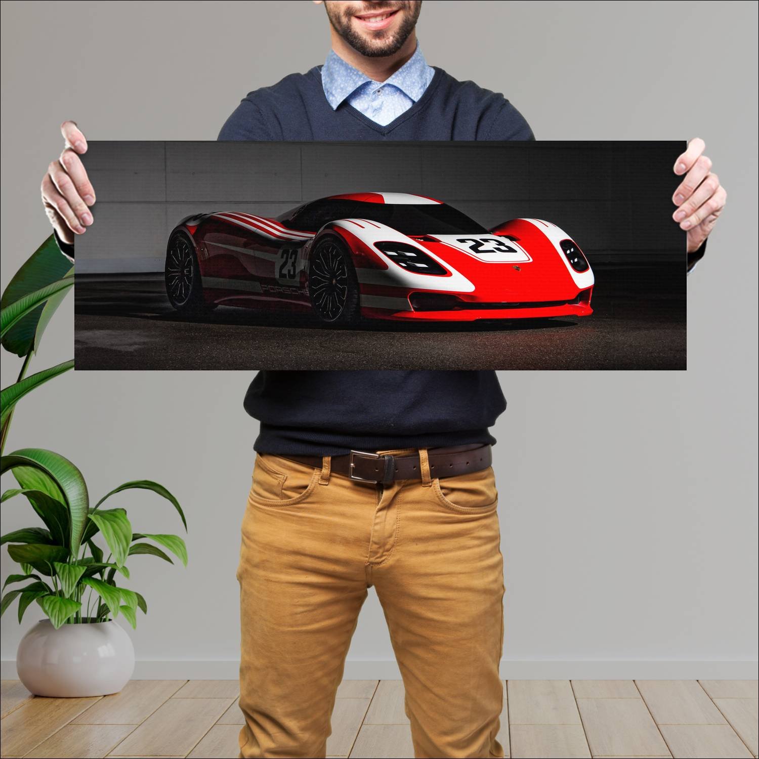 Cuadro grande 30x80cm 2013 porsche 917 living lege 795 Porsche