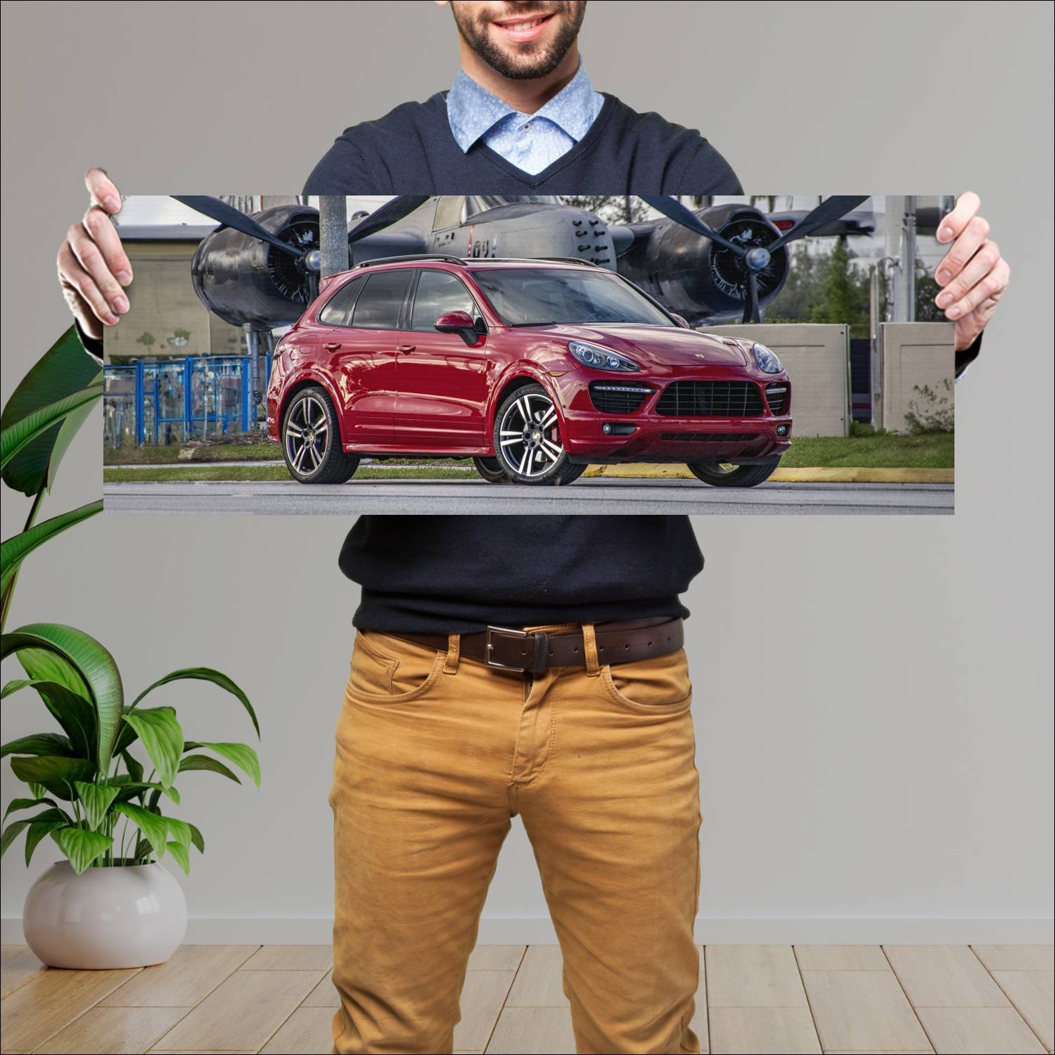 Cuadro grande 30x80cm 2013 porsche cayenne gts us 797 Porsche