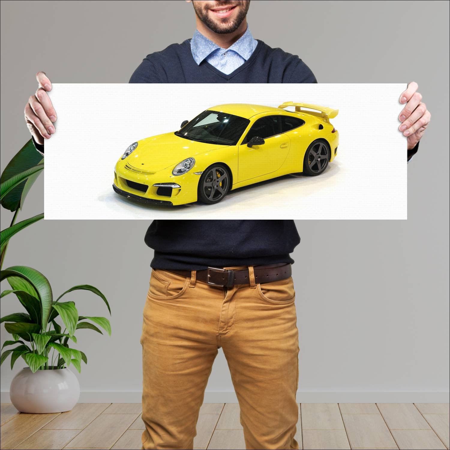 Cuadro grande 30x80cm 2013 ruf rt 35 s auto 820 Porsche