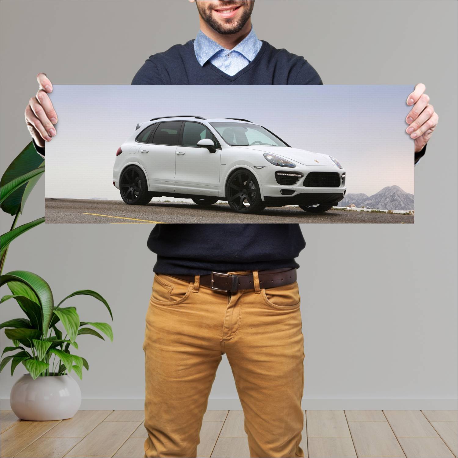 Cuadro grande 30x80cm 2013 sportec sp 420 based on 821 Porsche