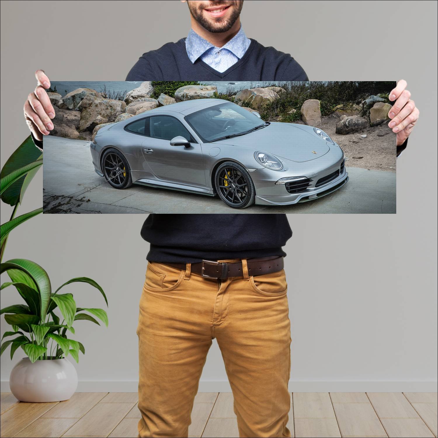 Cuadro grande 30x80cm 2014 aspec ppp430 auto 826 Porsche