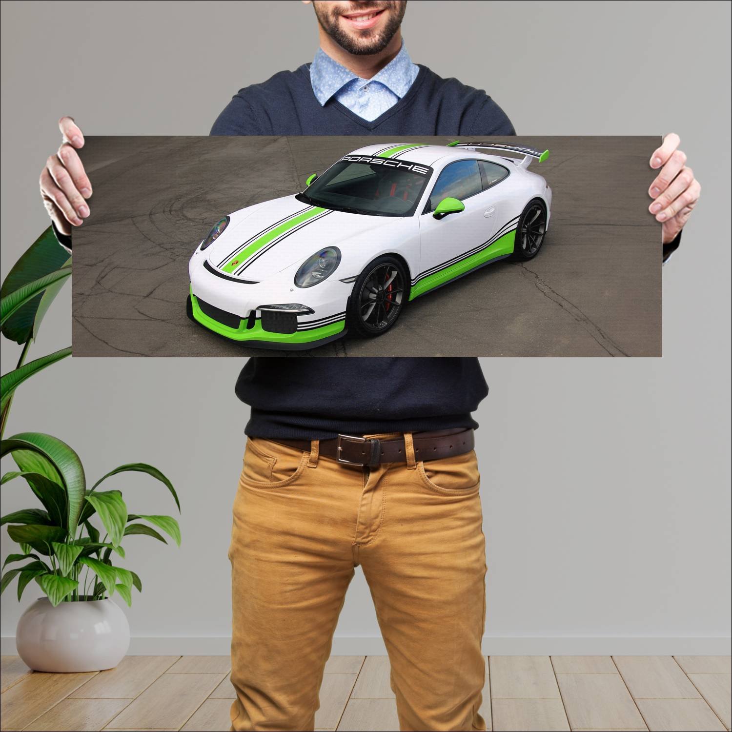 Cuadro grande 30x80cm 2014 porsche 911 gt3 by fost 836 Porsche