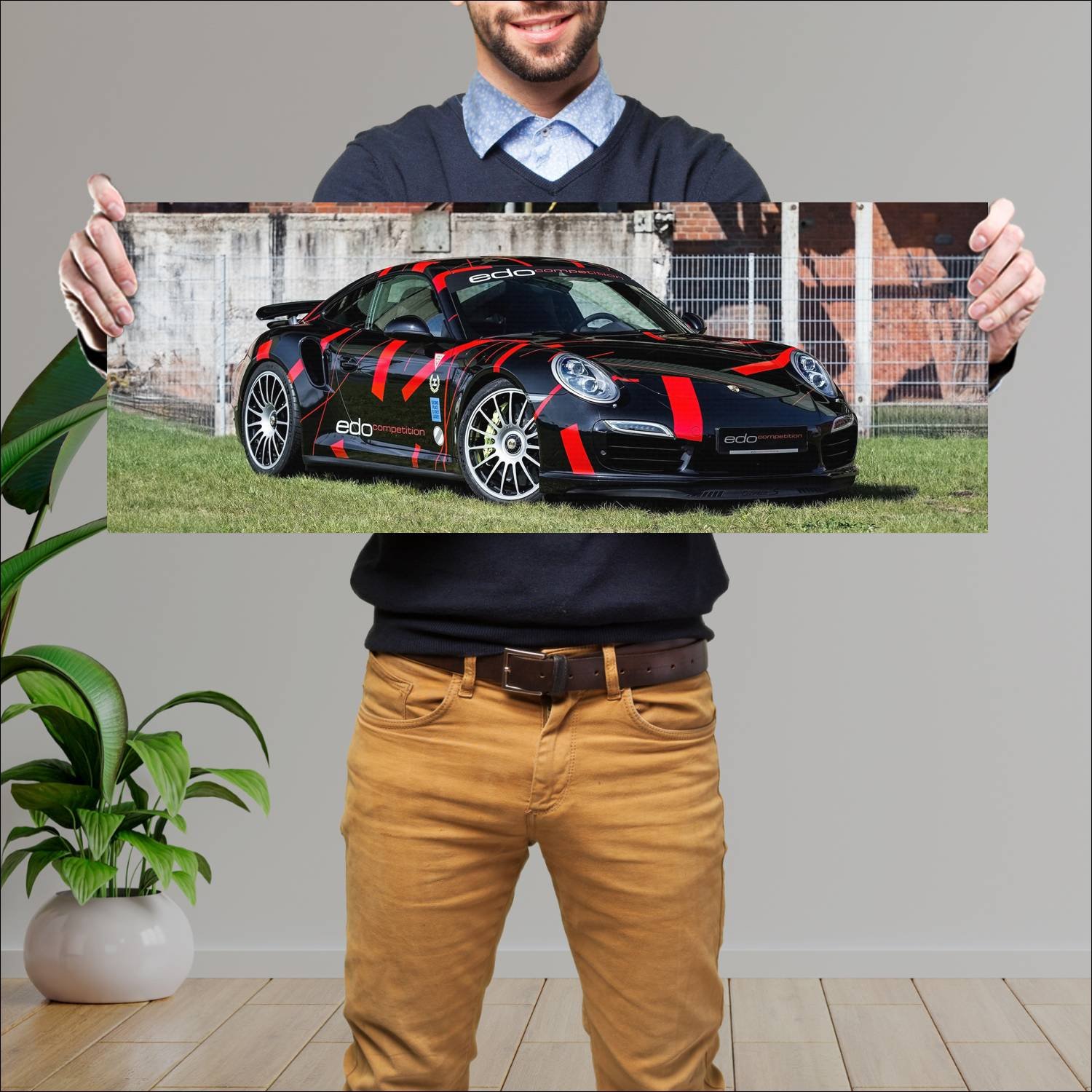 Cuadro grande 30x80cm 2014 porsche 911 turbo s by 843 Porsche
