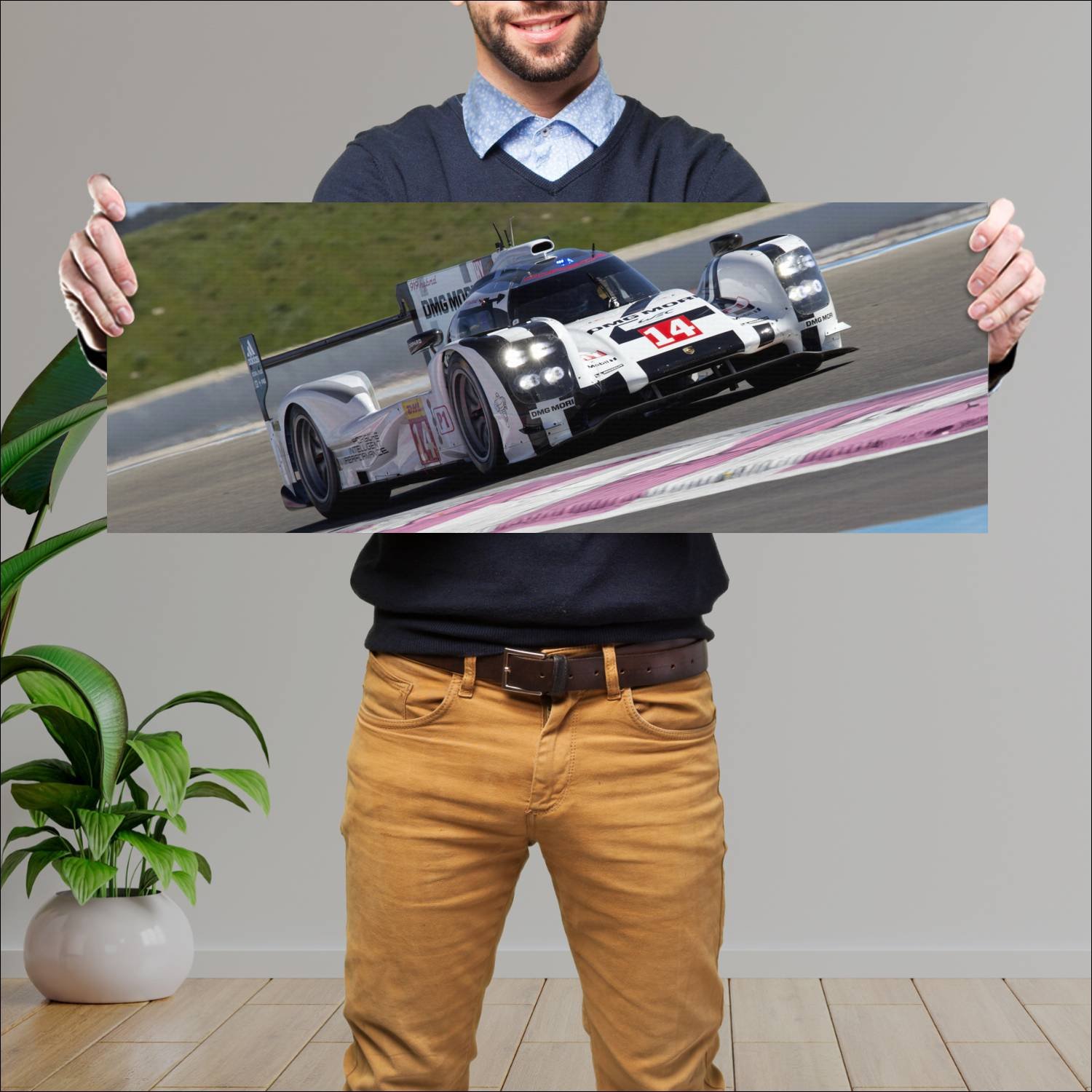 Cuadro grande 30x80cm 2014 porsche 919 hybrid Porsche