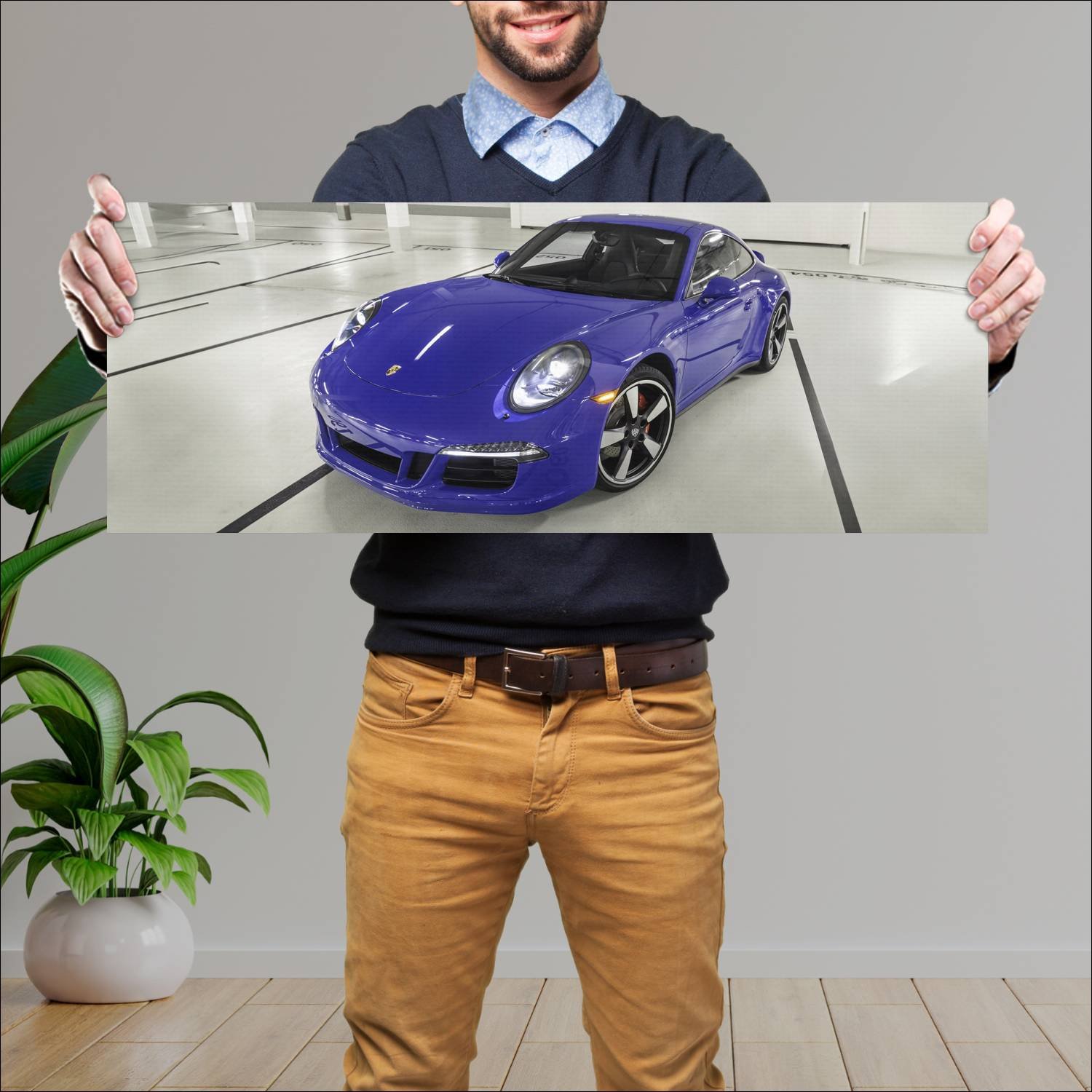 Cuadro grande 30x80cm 2015 porsche 911 carrera gts 900 Porsche