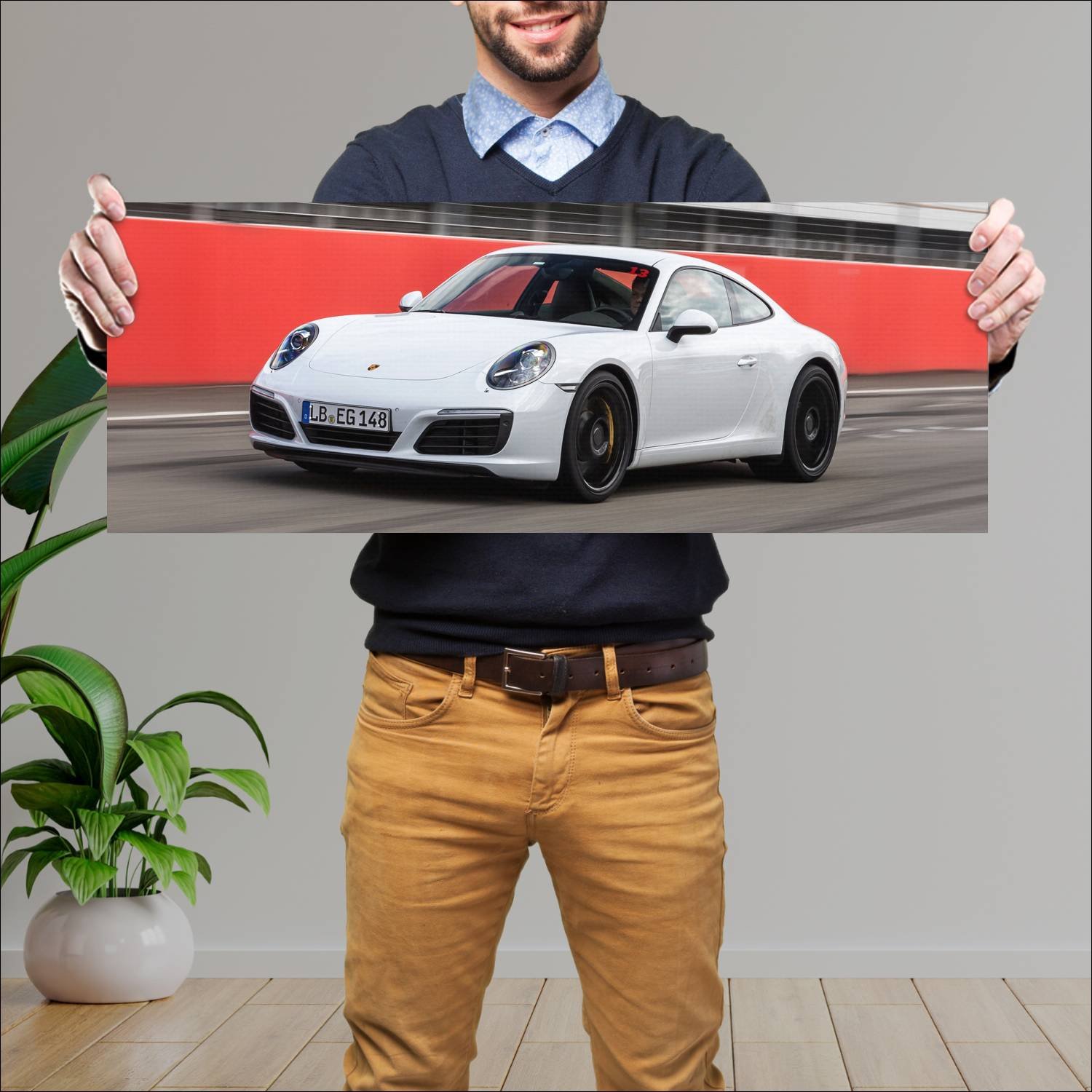 Cuadro grande 30x80cm 2015 porsche 911 carrera s 4 902 Porsche