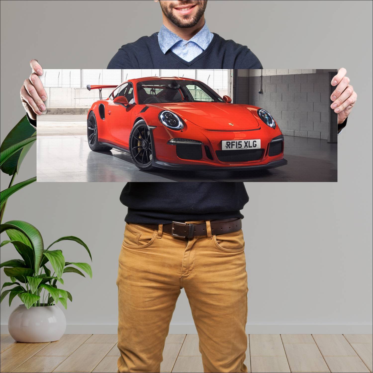 Cuadro grande 30x80cm 2015 porsche 911 gt3 rs uk 4 911 Porsche