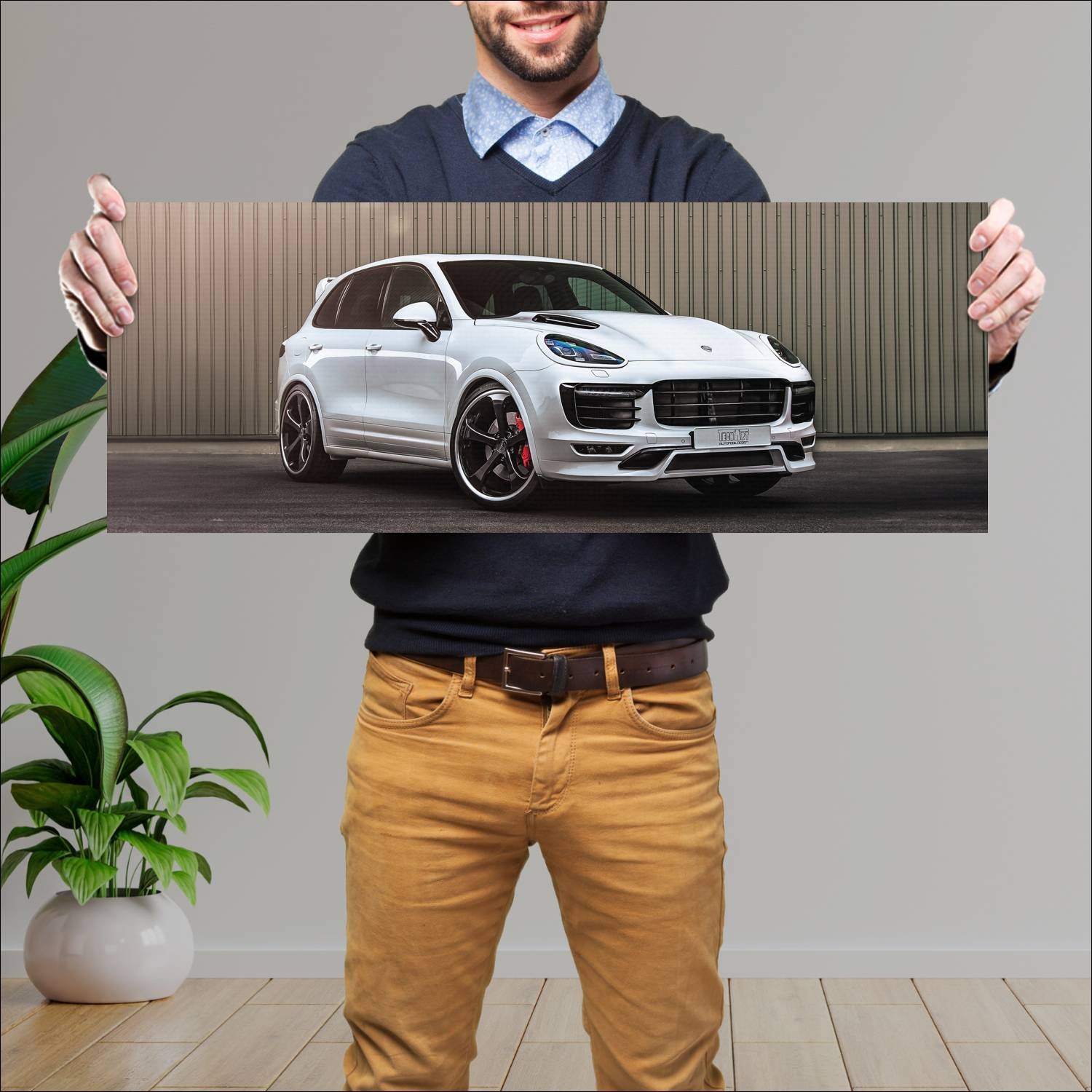 Cuadro grande 30x80cm 2015 porsche cayenne by tech 928 Porsche