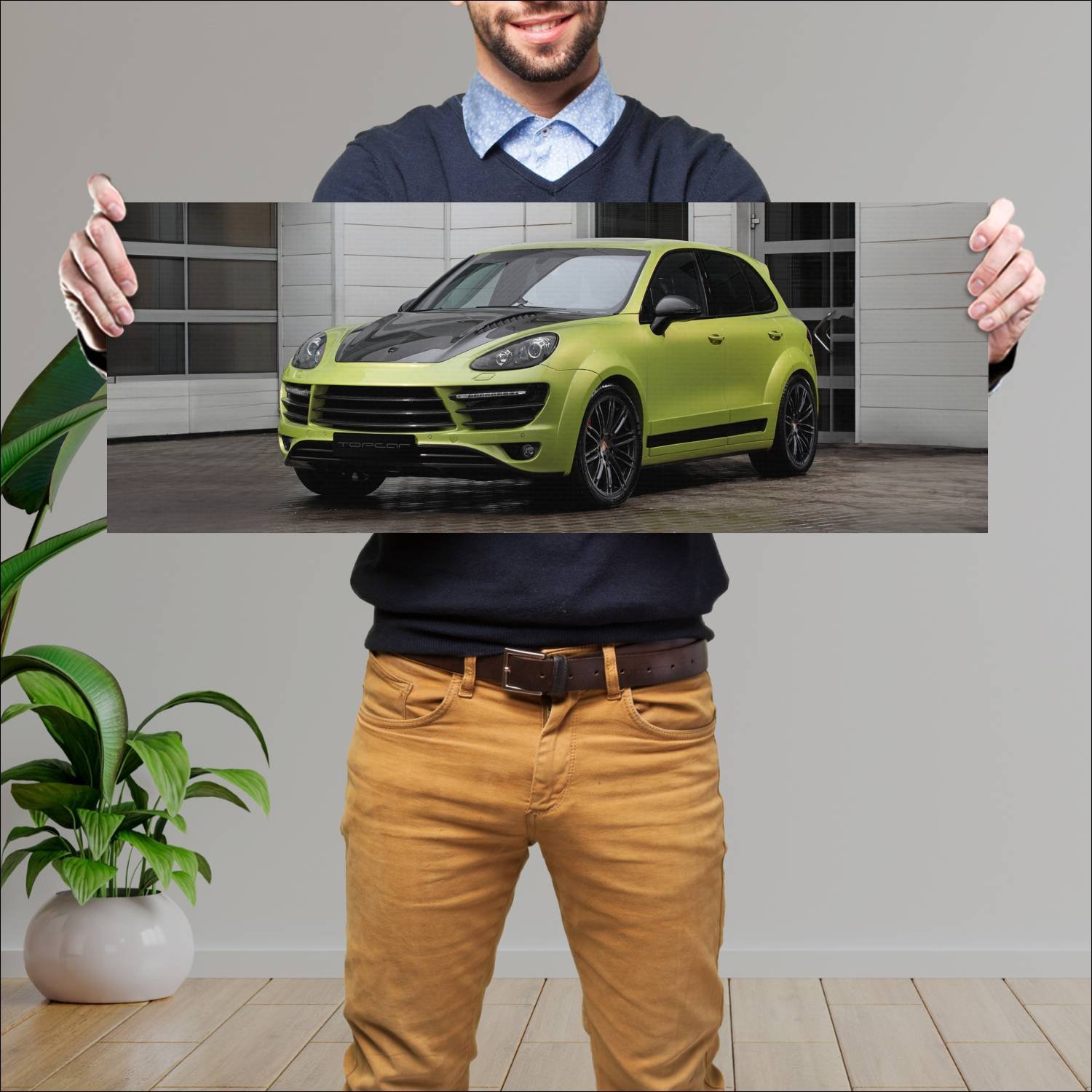 Cuadro grande 30x80cm 2015 topcar vantage 2 auto 963 Porsche