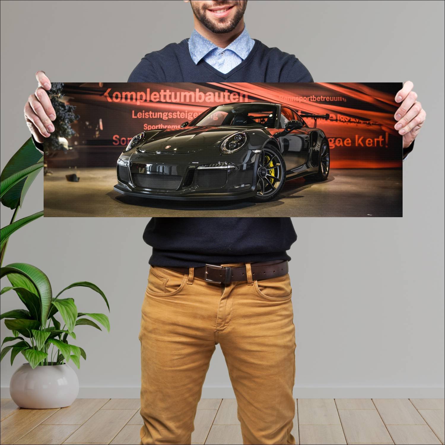Cuadro grande 30x80cm 2016 porsche 911 gt3 rs by e 991 Porsche