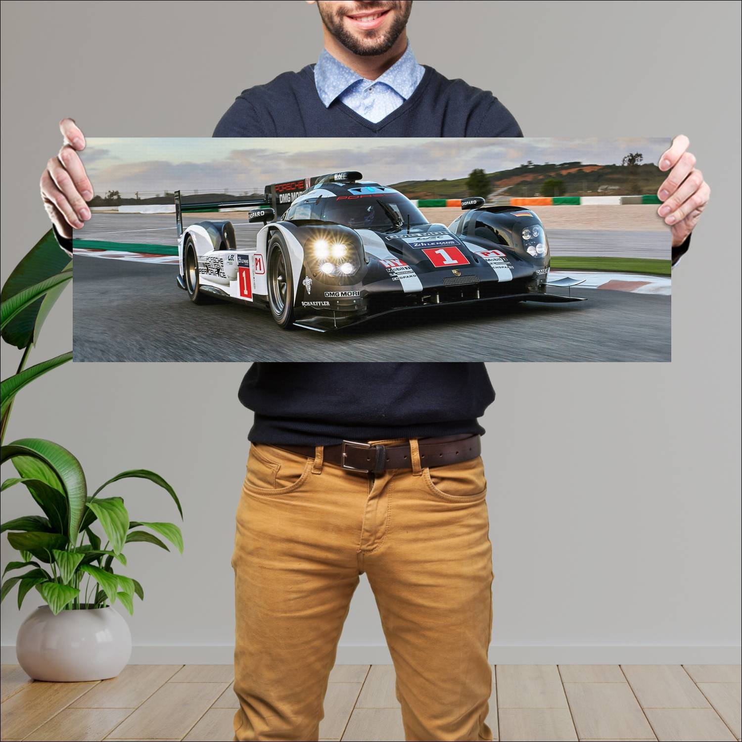 Cuadro grande 30x80cm 2016 porsche 919 hybrid 4847 16 Porsche