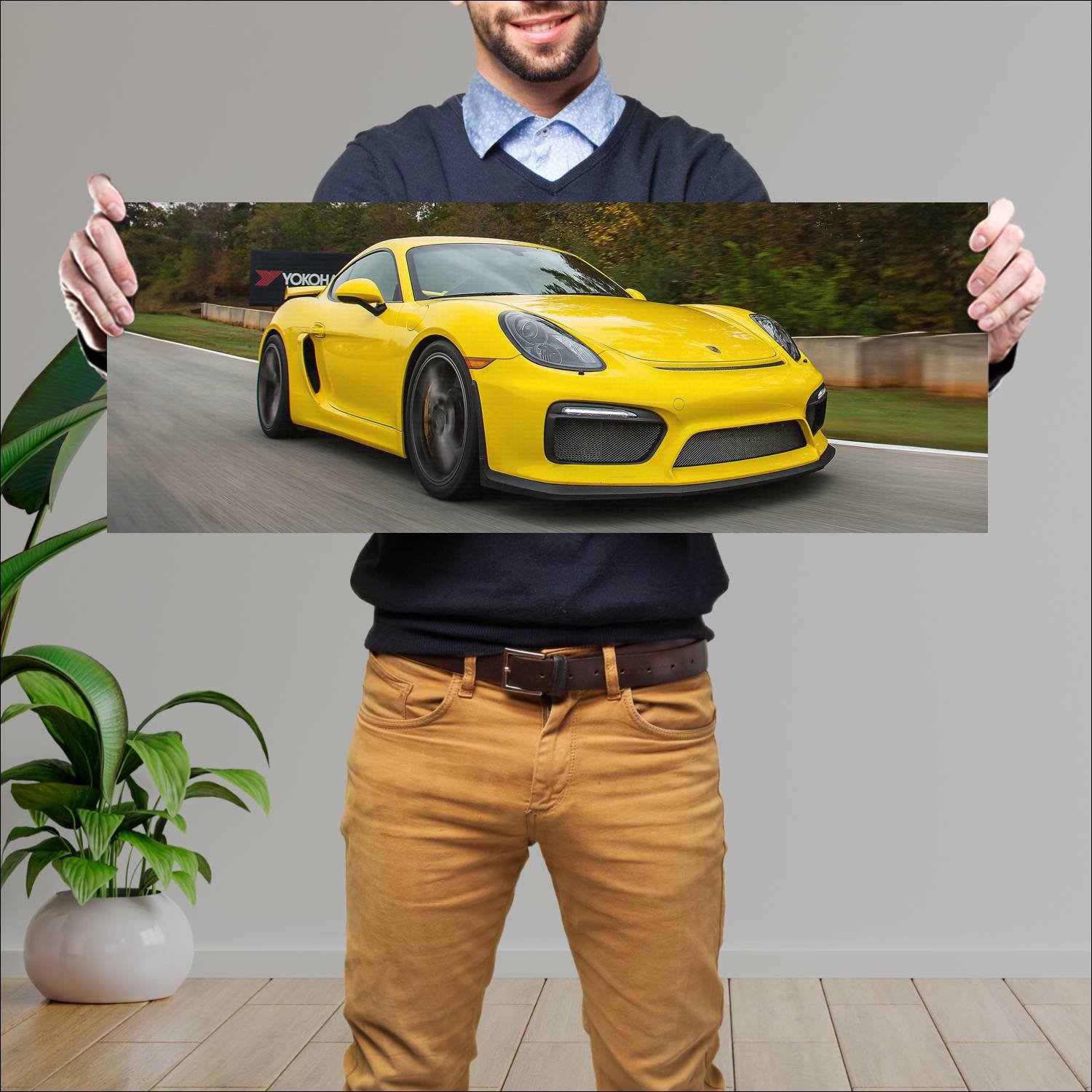 Cuadro grande 30x80cm 2016 porsche cayman gt4 us 4 20 Porsche
