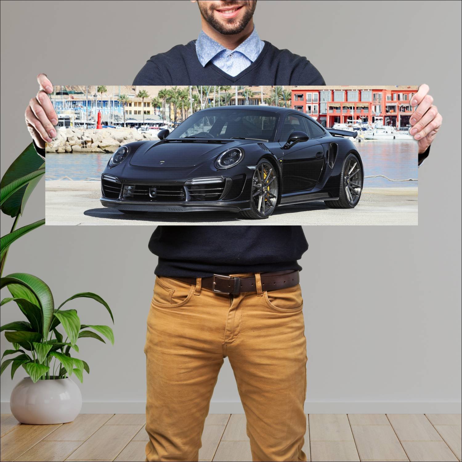 Cuadro grande 30x80cm 2016 topcar stinger gtr uk 1 48 Porsche