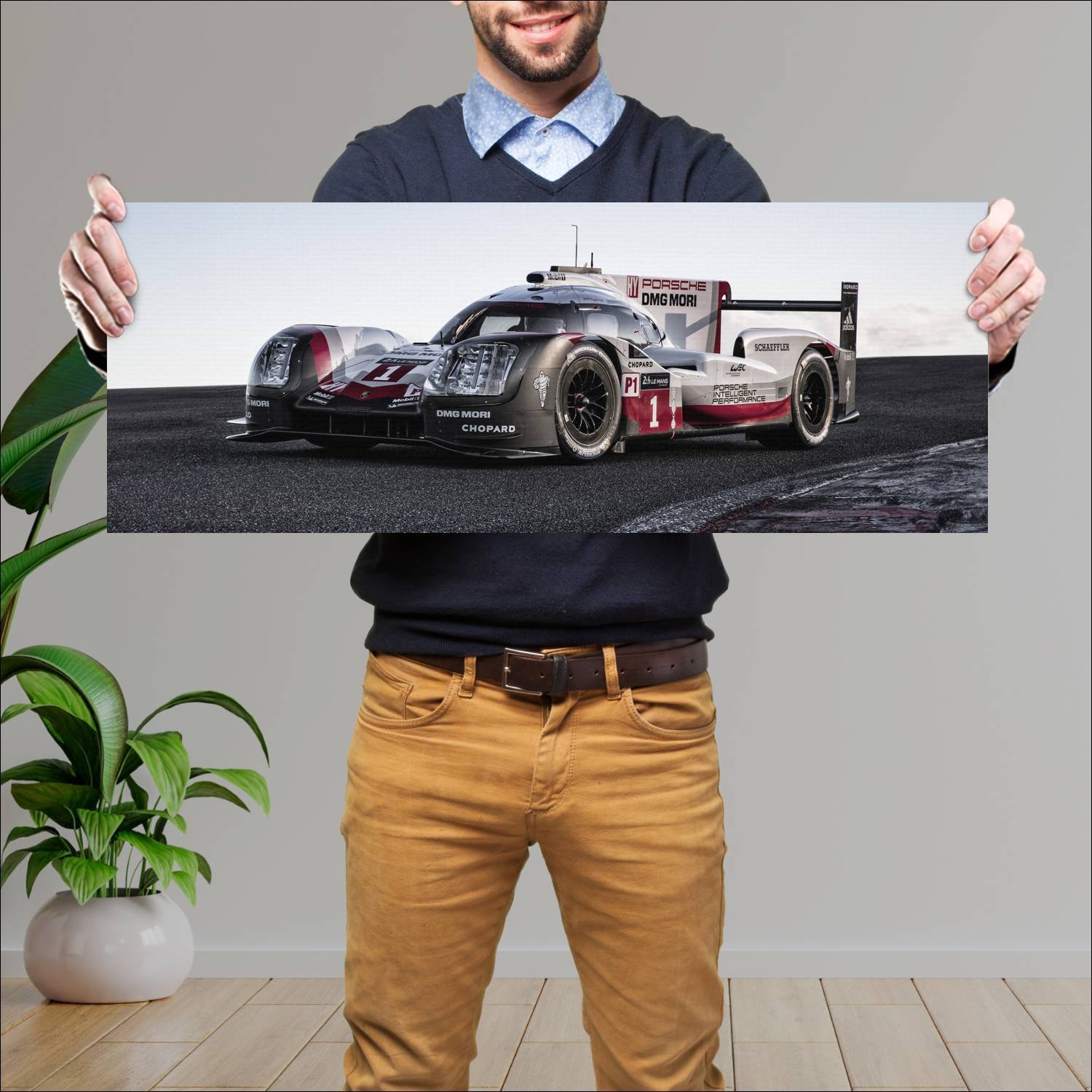 Cuadro grande 30x80cm 2017 porsche 919 hybrid Porsche