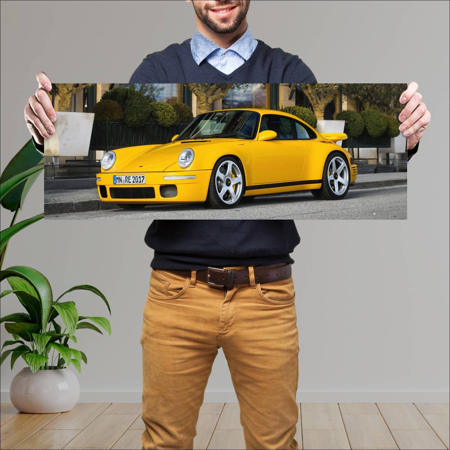 Cuadro grande 30x80cm 2017 ruf ctr prototype auto 137 Porsche