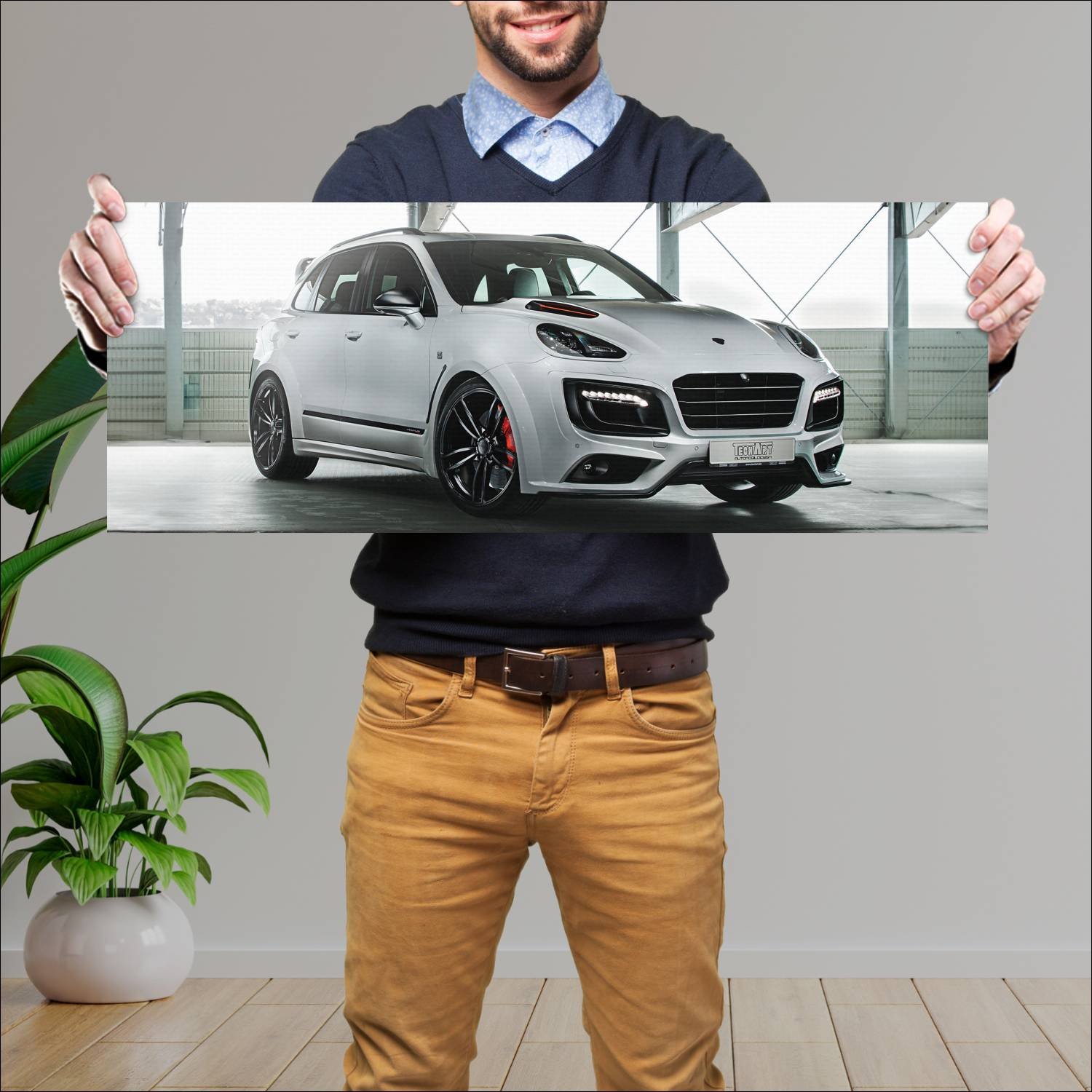 Cuadro grande 30x80cm 2017 techart magnum sport 30 142 Porsche
