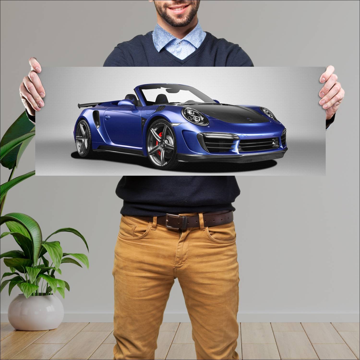 Cuadro grande 30x80cm 2017 topcar stinger gtr cabr 143 Porsche