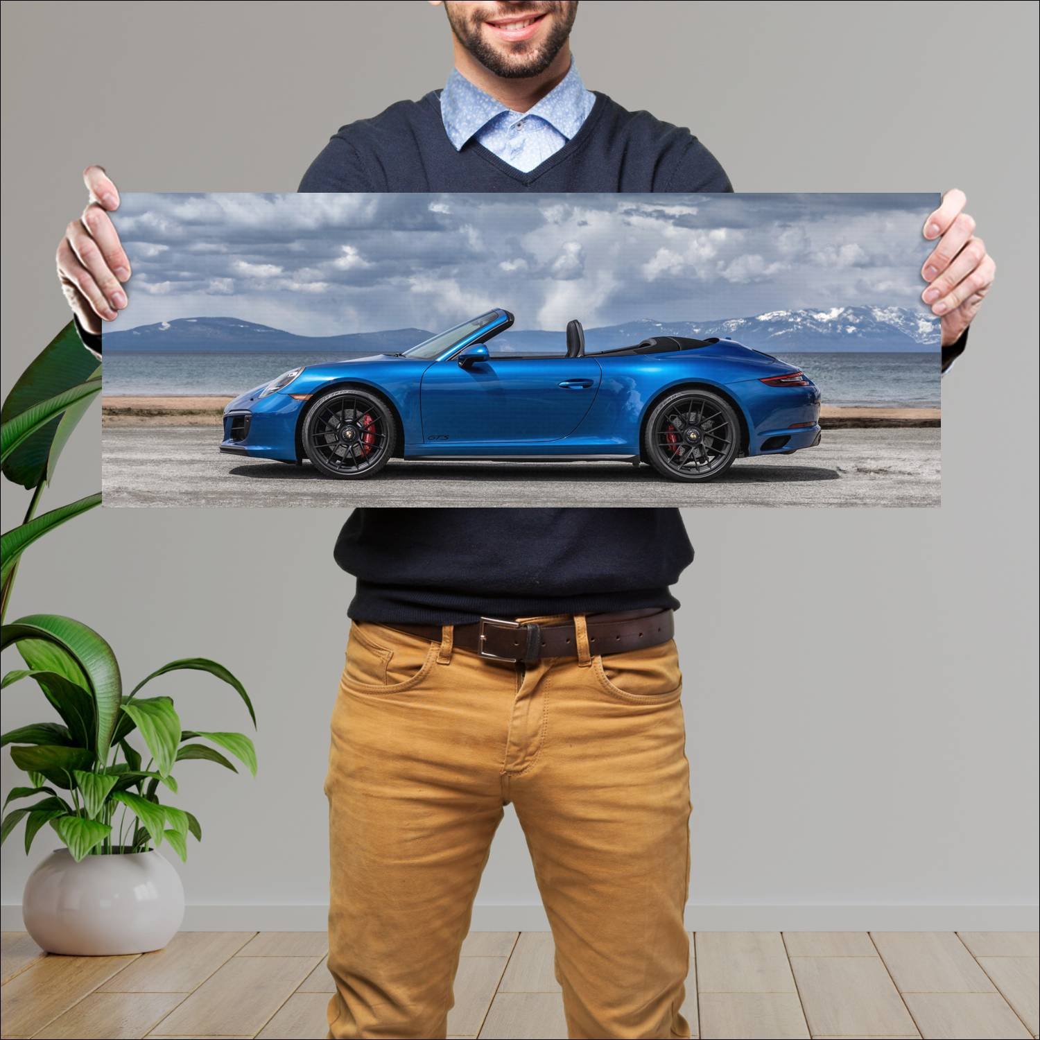Cuadro grande 30x80cm 2018 porsche 911 carrera gts 154 Porsche