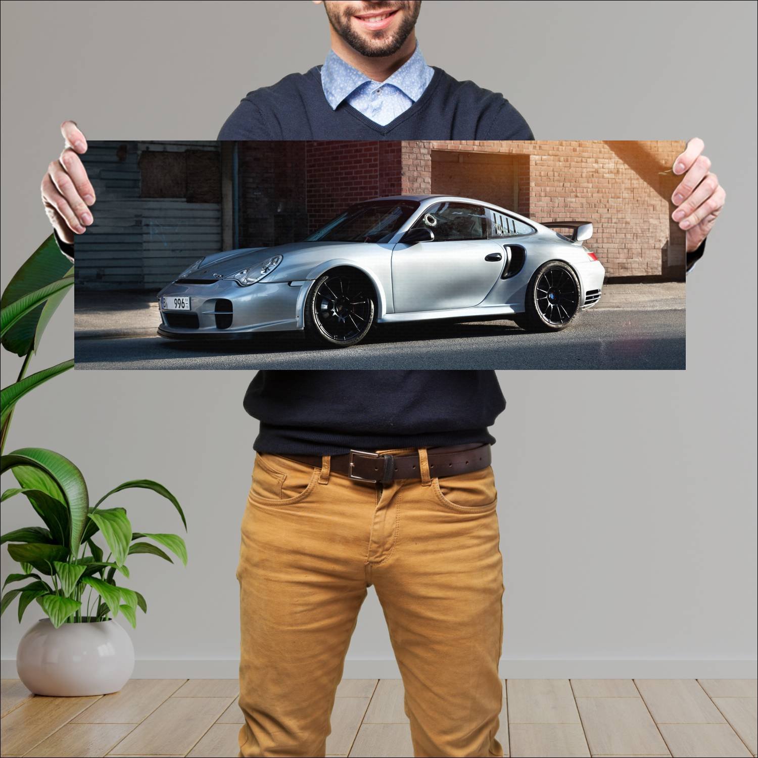 Cuadro grande 30x80cm 2018 porsche 911 gt2 by edo 165 Porsche