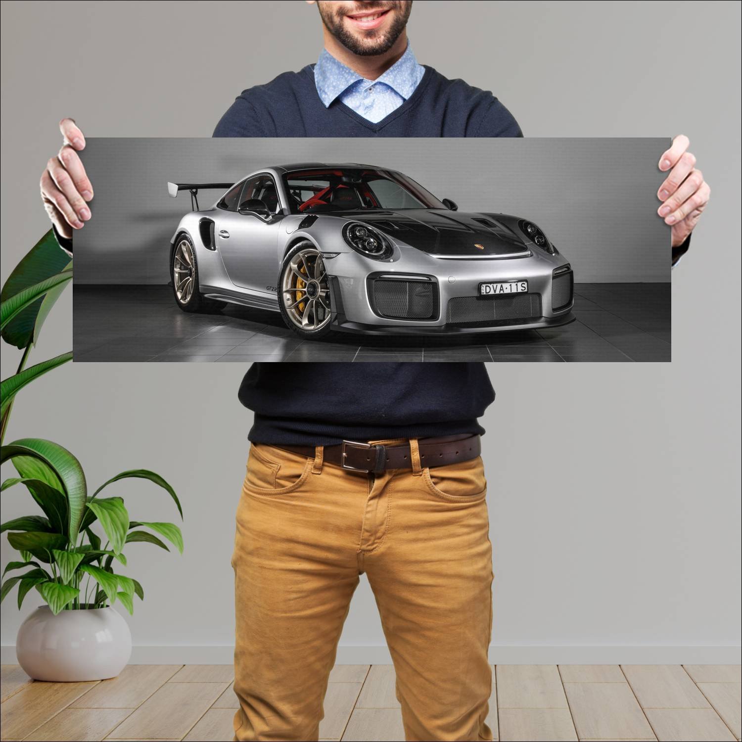 Cuadro grande 30x80cm 2018 porsche 911 gt2 rs au 7 167 Porsche