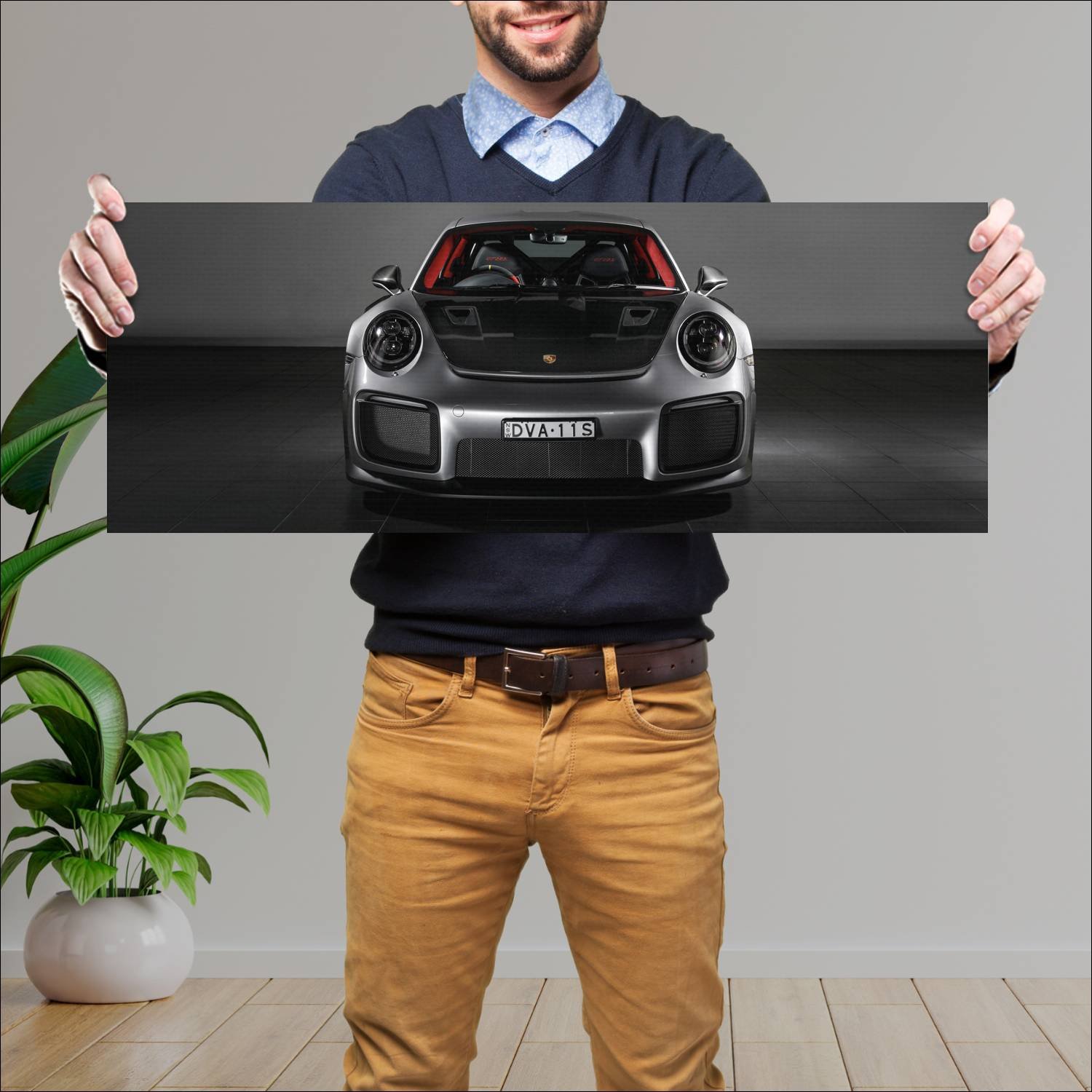 Cuadro grande 30x80cm 2018 porsche 911 gt2 rs au 7 168 Porsche
