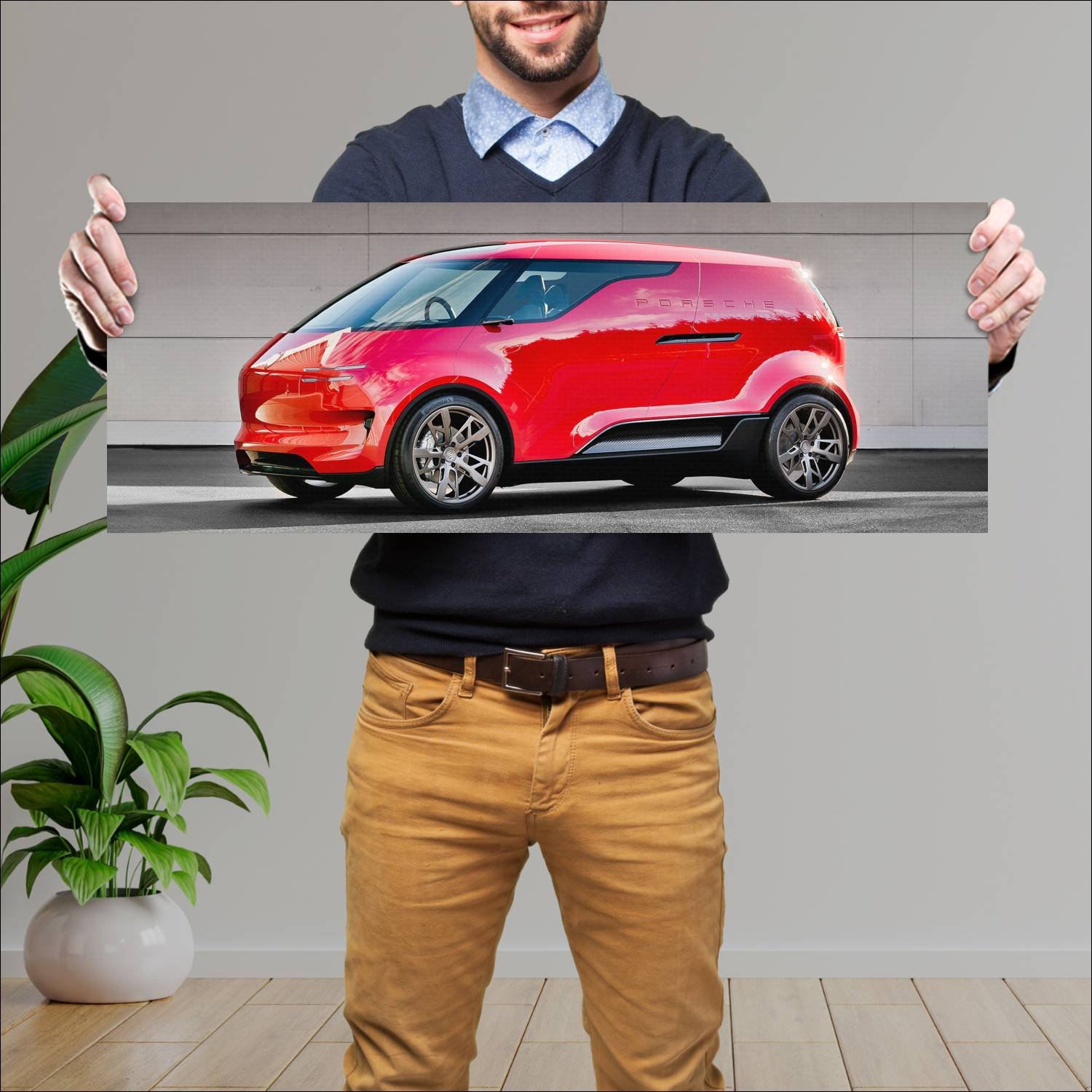 Cuadro grande 30x80cm 2018 porsche vision renndien 218 Porsche