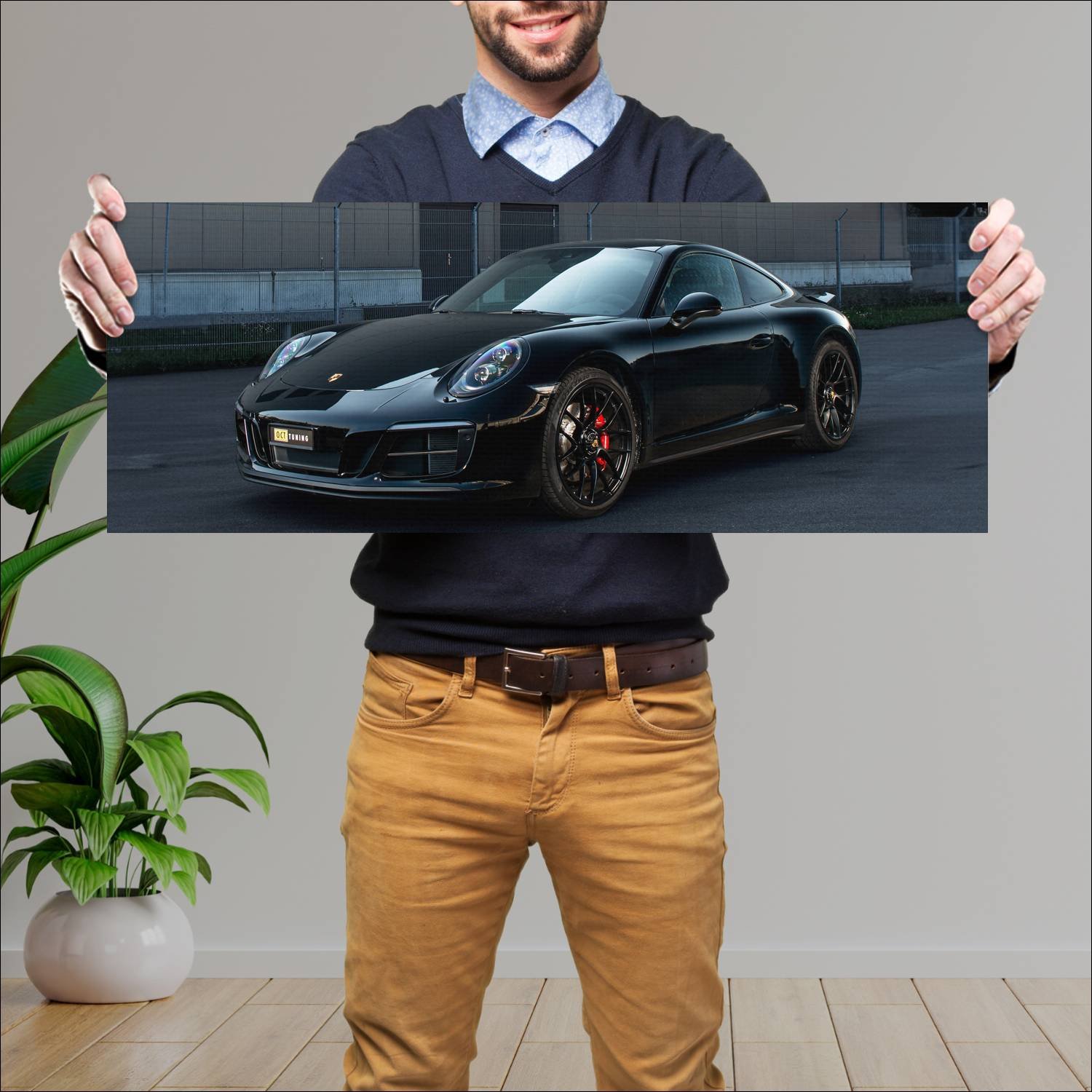 Cuadro grande 30x80cm 2019 porsche 911 carrera gts 245 Porsche