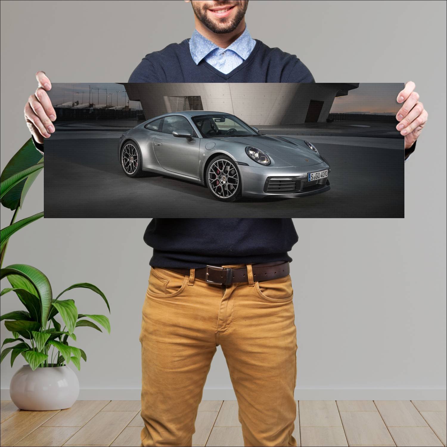 Cuadro grande 30x80cm 2019 porsche 911 carrera s 8 248 Porsche