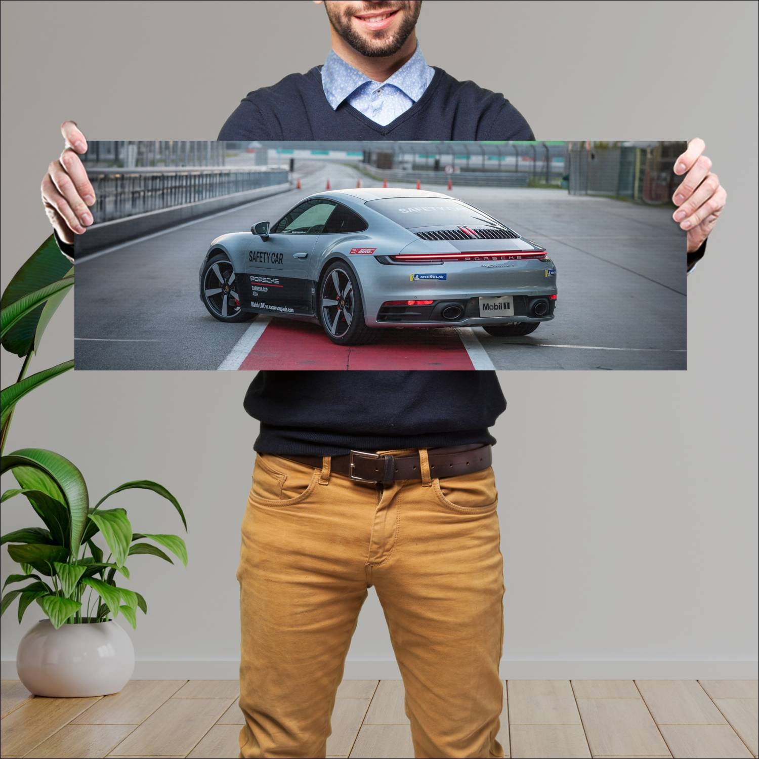 Cuadro grande 30x80cm 2019 porsche 911 carrera s s 257 Porsche