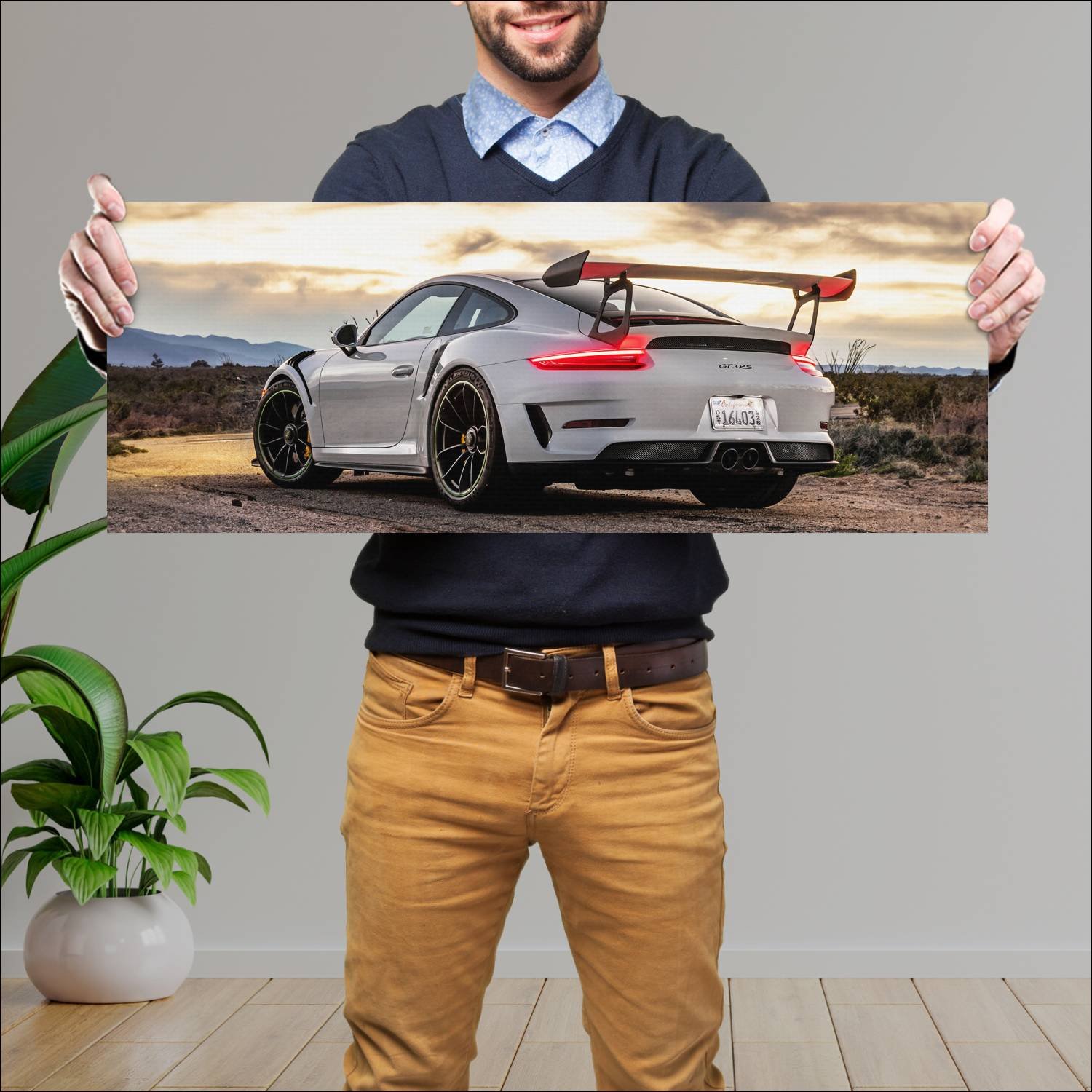 Cuadro grande 30x80cm 2019 porsche 911 gt3 rs us 8 260 Porsche