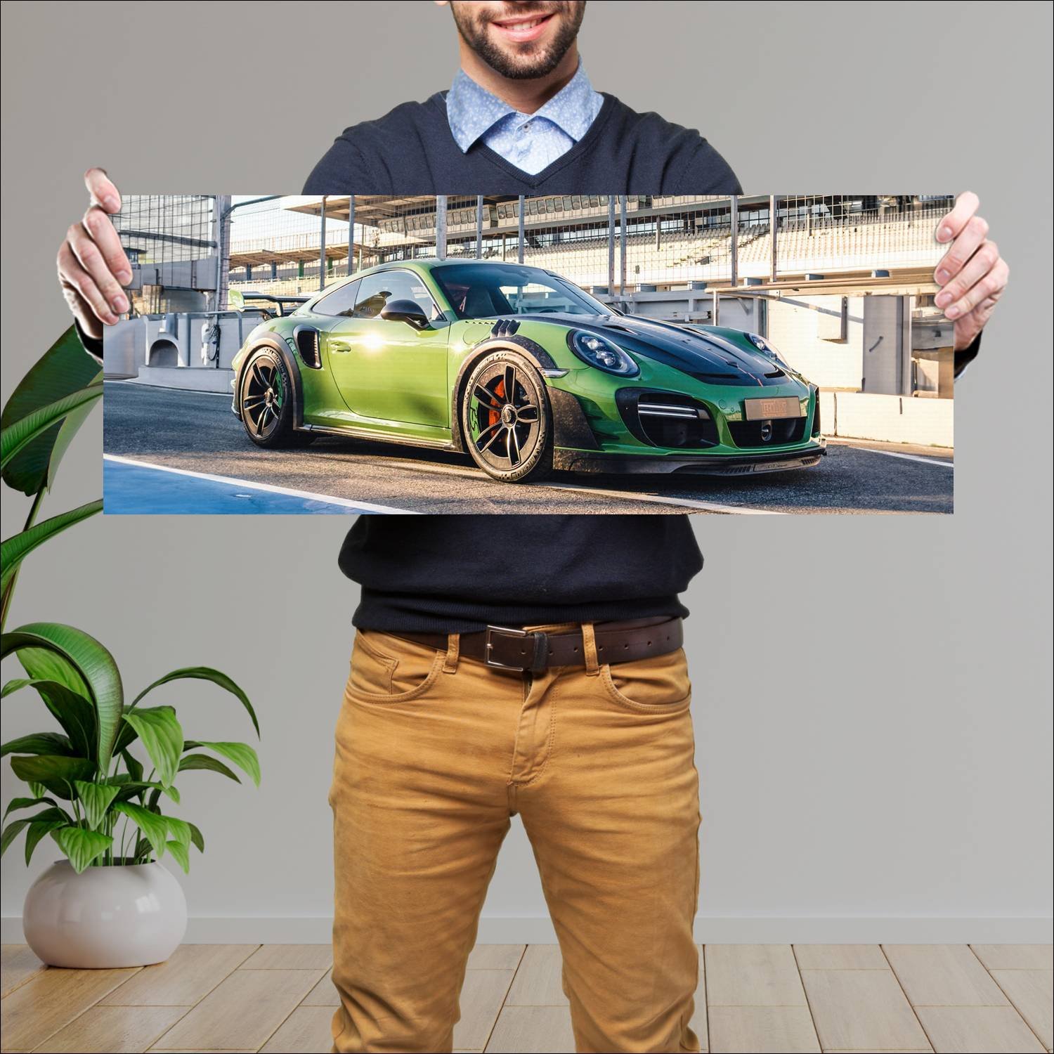 Cuadro grande 30x80cm 2019 techart gt street rs 11 315 Porsche