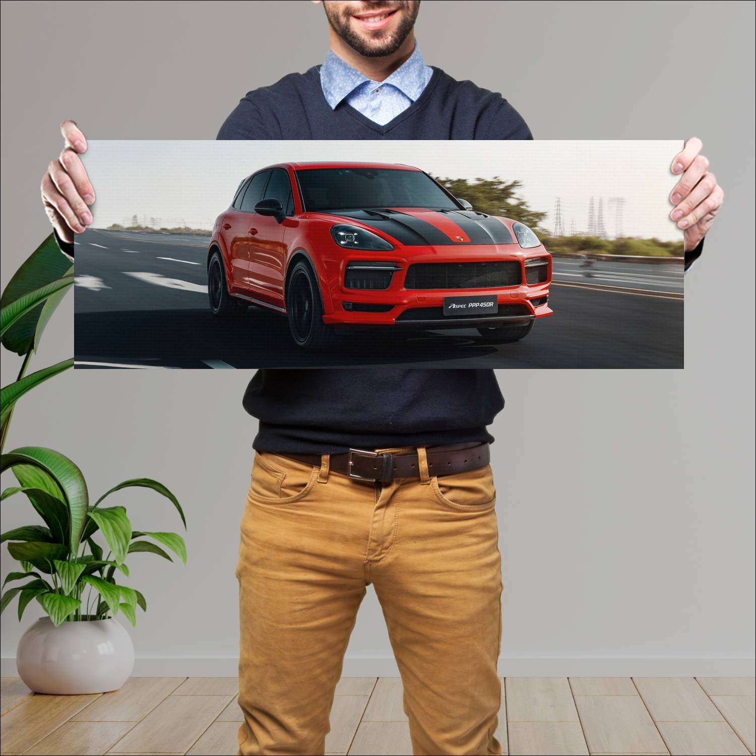 Cuadro grande 30x80cm 2020 aspec ppp450r auto 316 Porsche