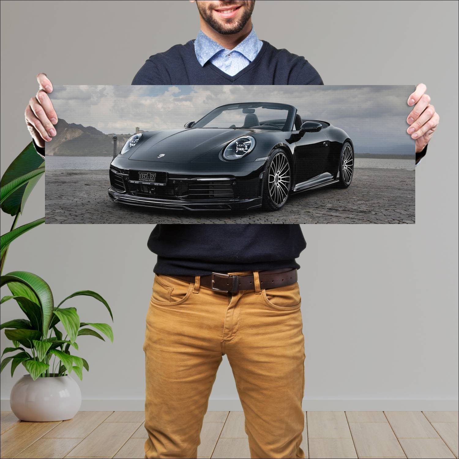 Cuadro grande 30x80cm 2020 porsche 911 carrera s c 342 Porsche