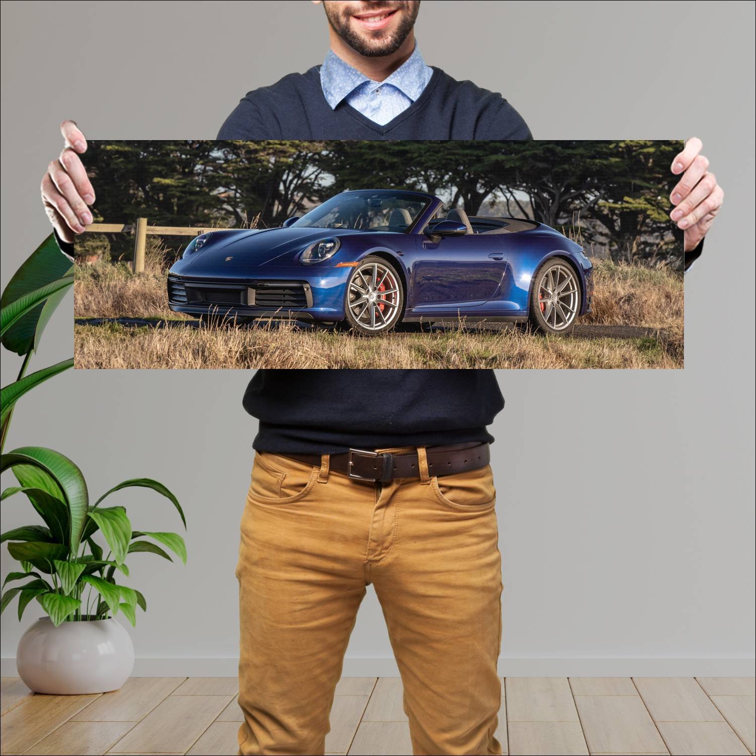 Cuadro grande 30x80cm 2020 porsche 911 carrera s c 344 Porsche