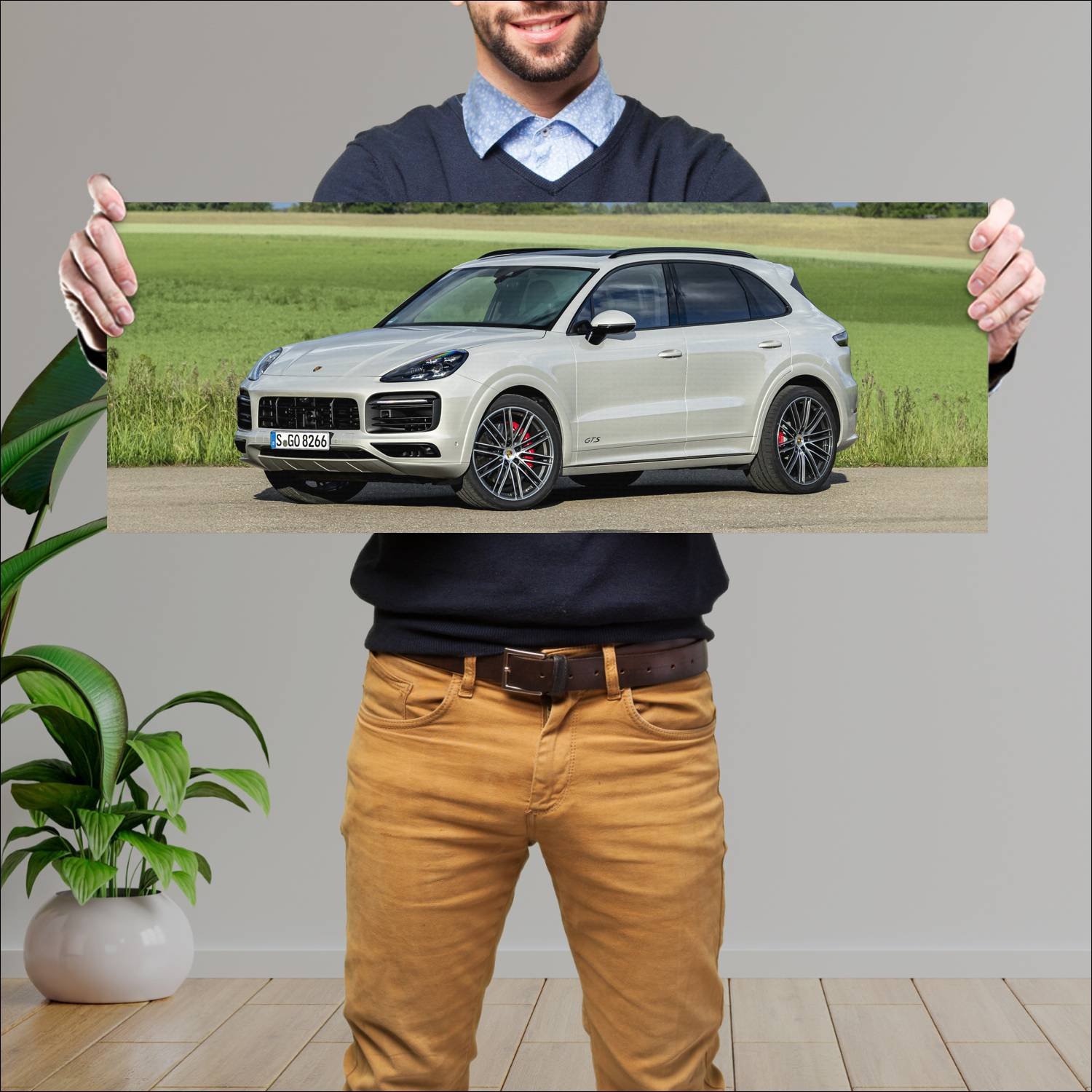 Cuadro grande 30x80cm 2020 porsche cayenne gts 996 377 Porsche