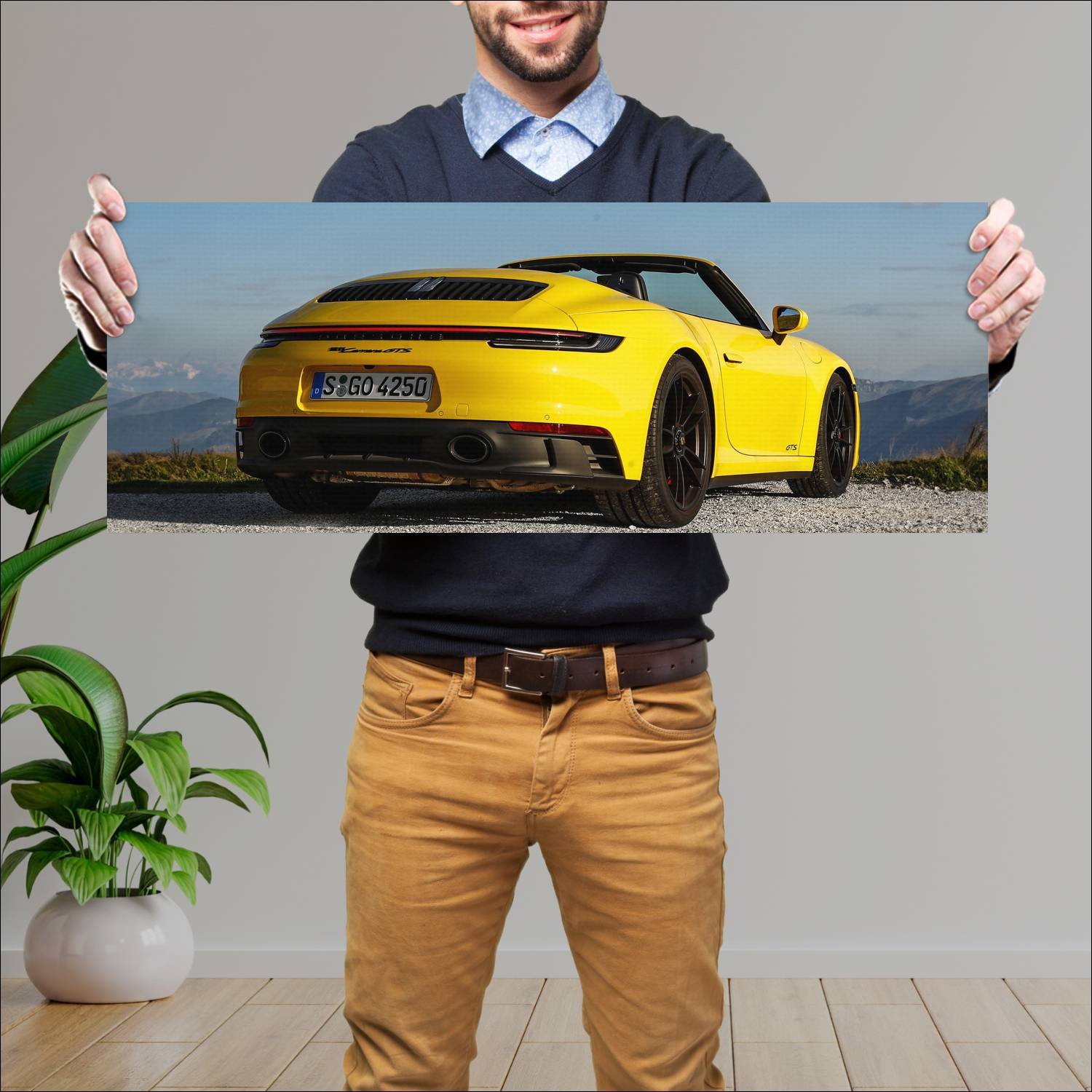Cuadro grande 30x80cm 2021 porsche 911 carrera gts 445 Porsche
