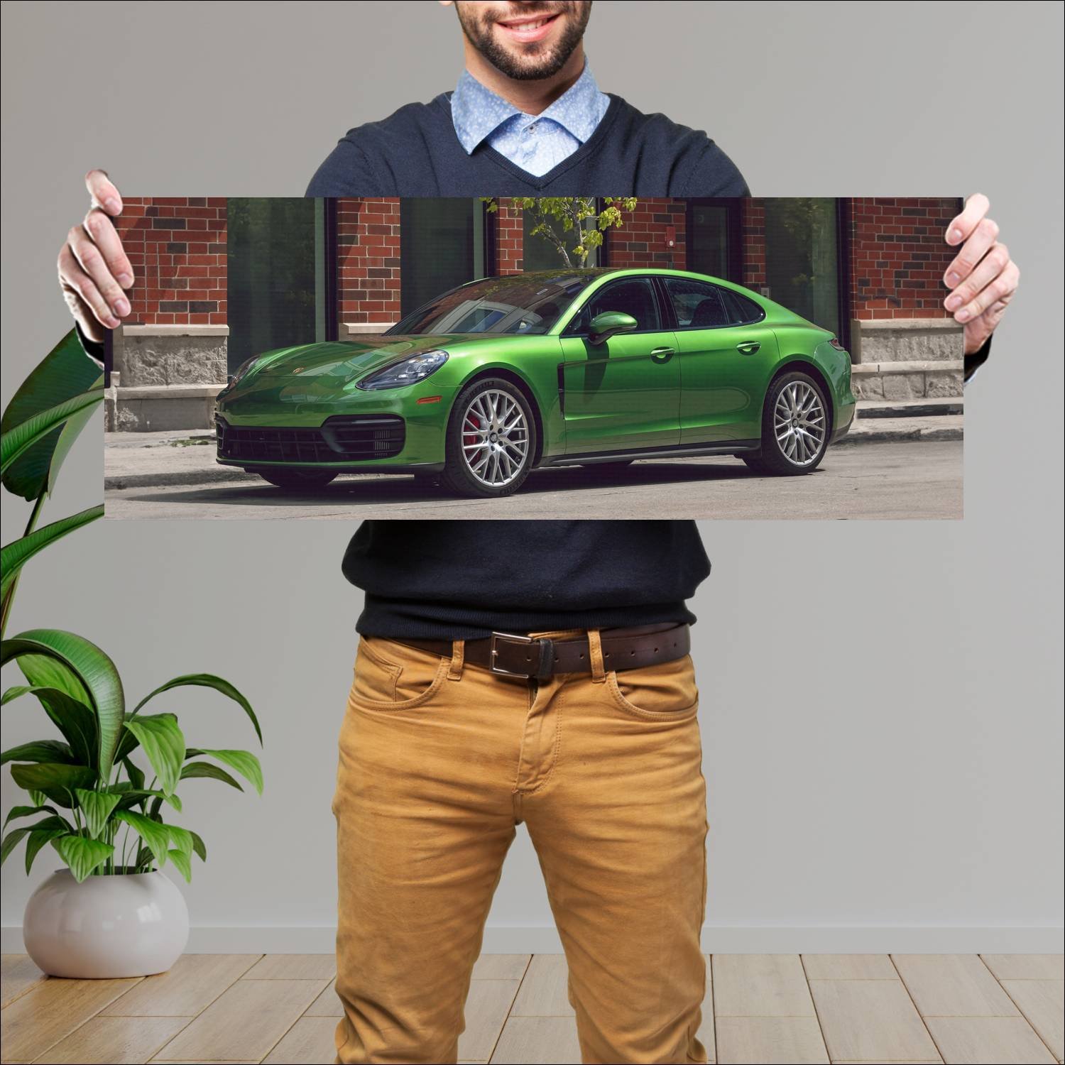 Cuadro grande 30x80cm 2021 porsche panamera s us 1 487 Porsche