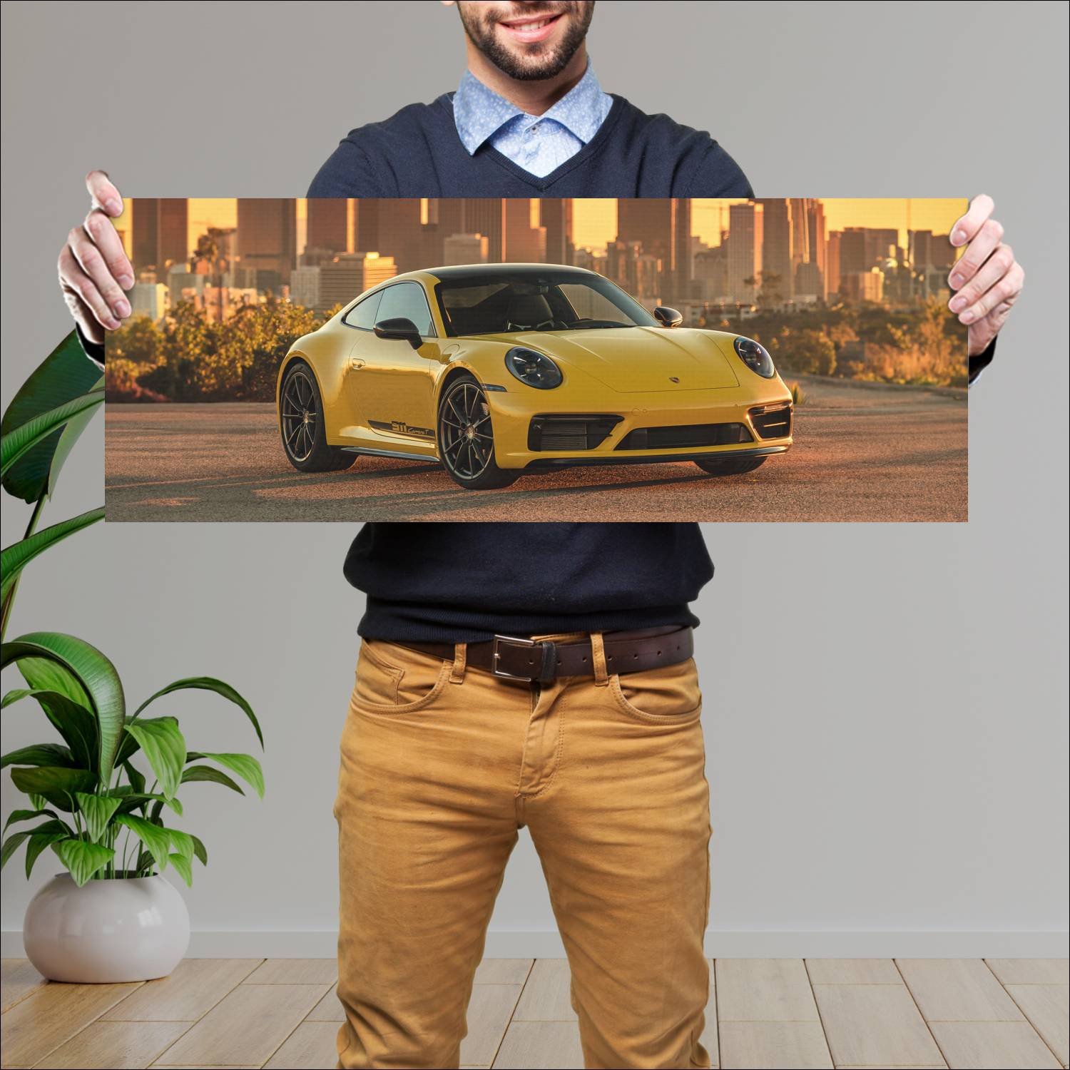 Cuadro grande 30x80cm 2022 porsche 911 carrera t 1 539 Porsche