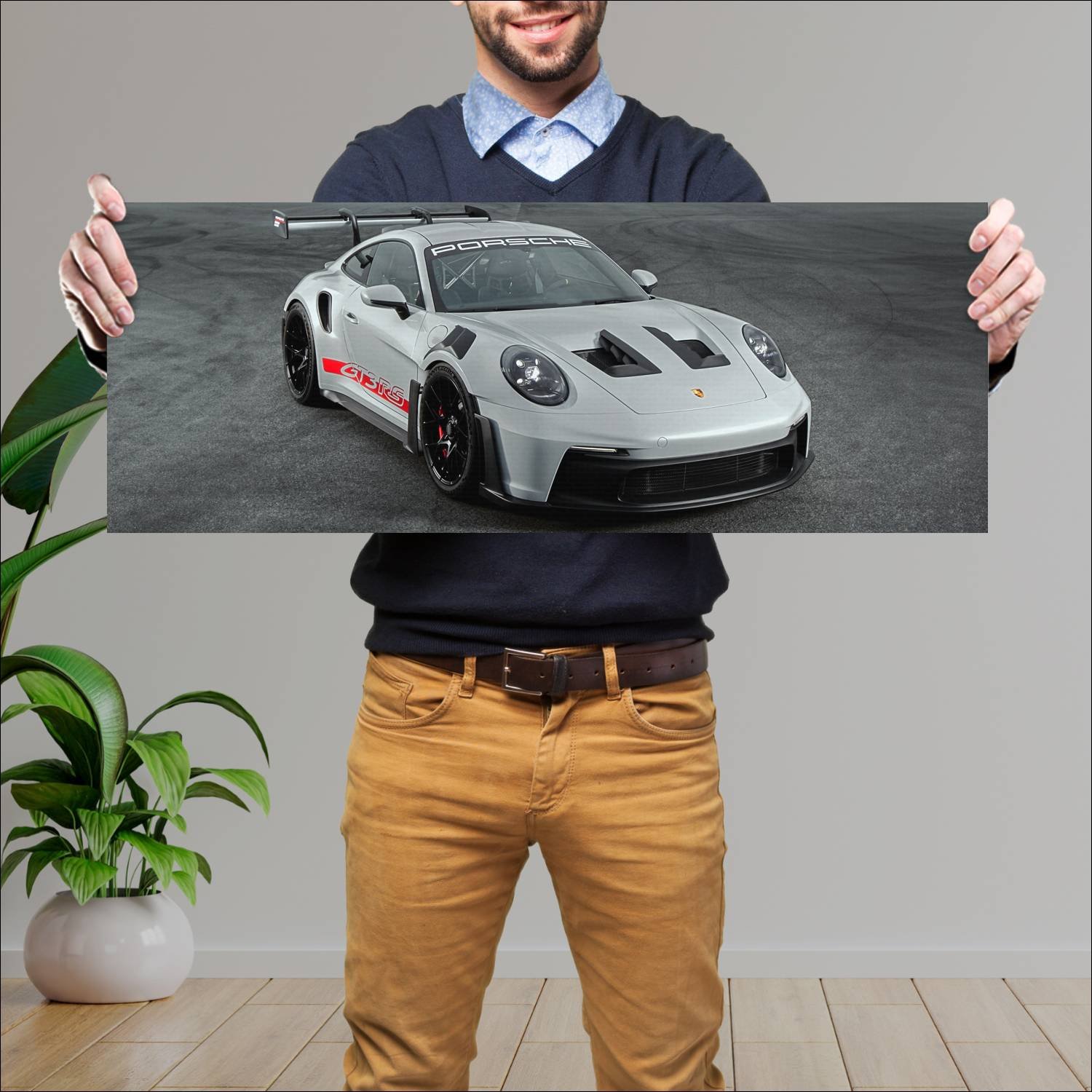 Cuadro grande 30x80cm 2023 porsche 911 gt3 rs cn 1 620 Porsche