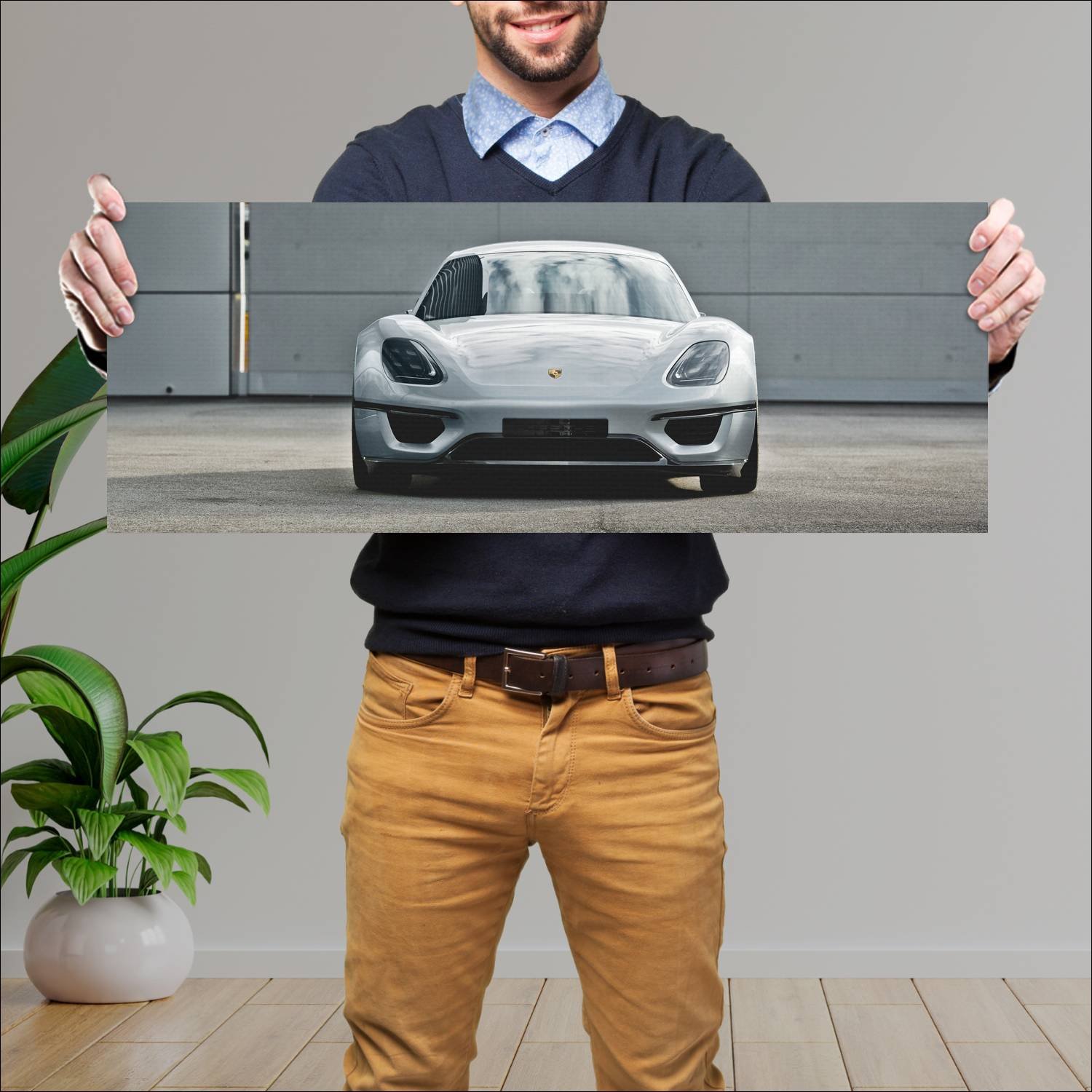 Cuadro grande 30x80cm 2013 Porsche 904 Living Legend C5 Porsche