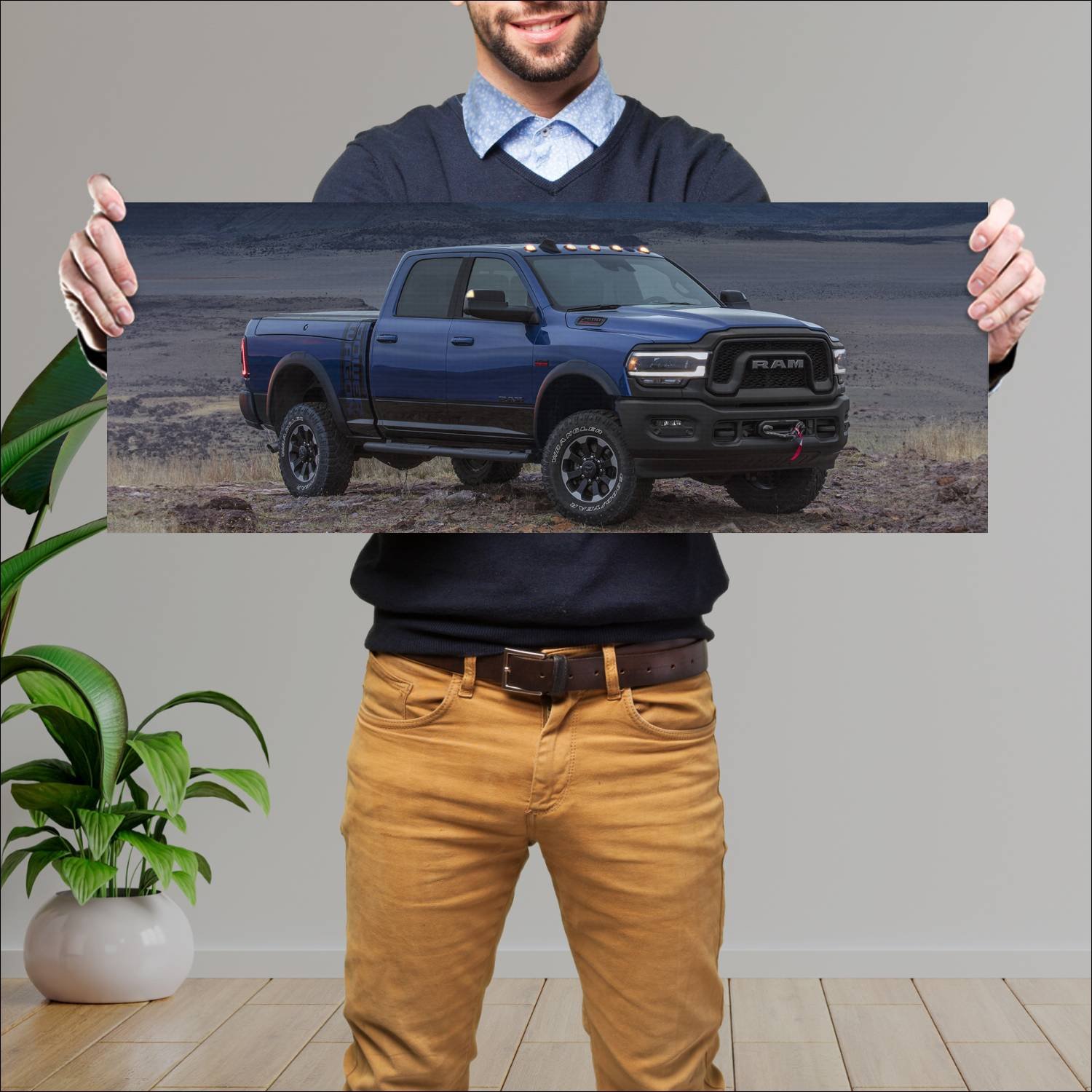 Cuadro grande 30x80cm 2019 ram 2500 power wagon cr 60 Ram