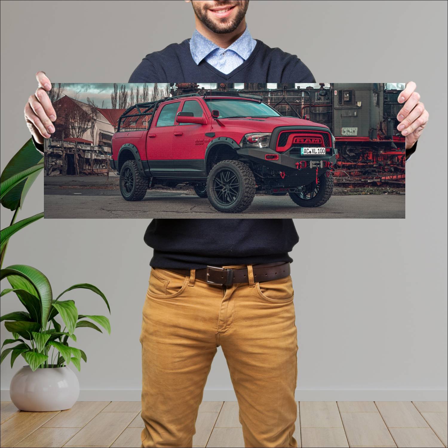 Cuadro grande 30x80cm 2020 ram 1500 limited by jb 65 Ram