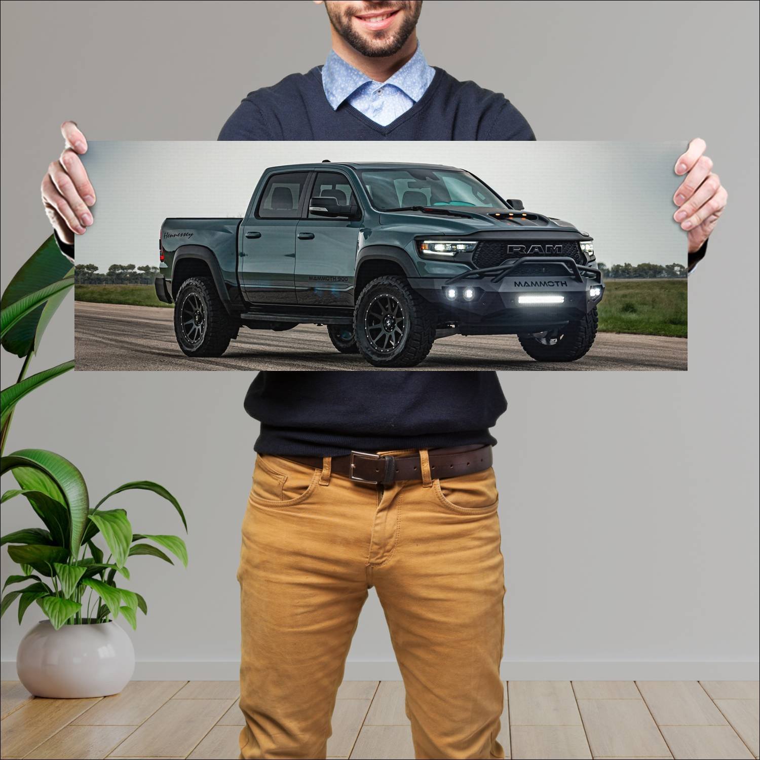 Cuadro grande 30x80cm 2021 hennessey mammoth 900 1 68 Ram